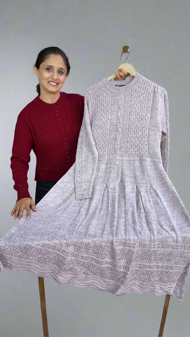 Aaliyah A line wool dress