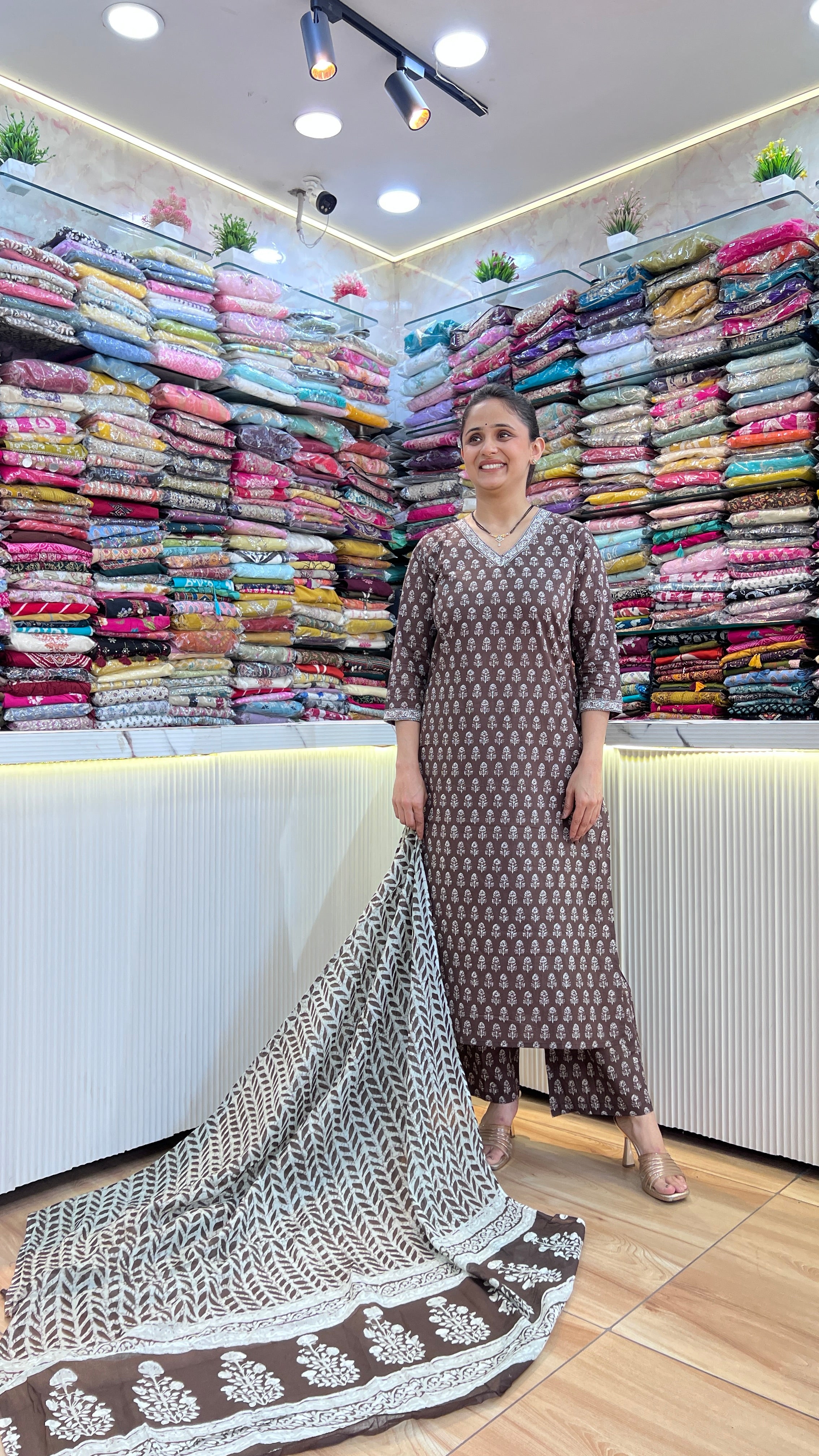 Cotton printed suit ( tls 14467 )