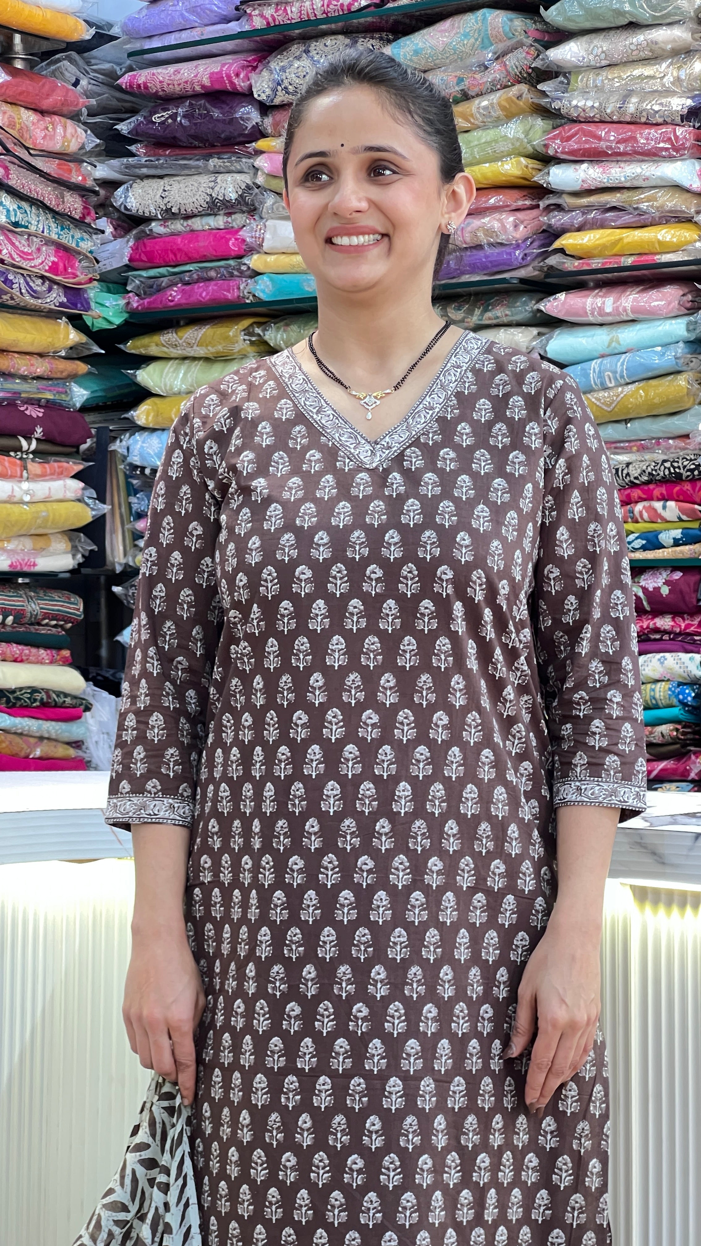 Cotton printed suit ( tls 14467 )