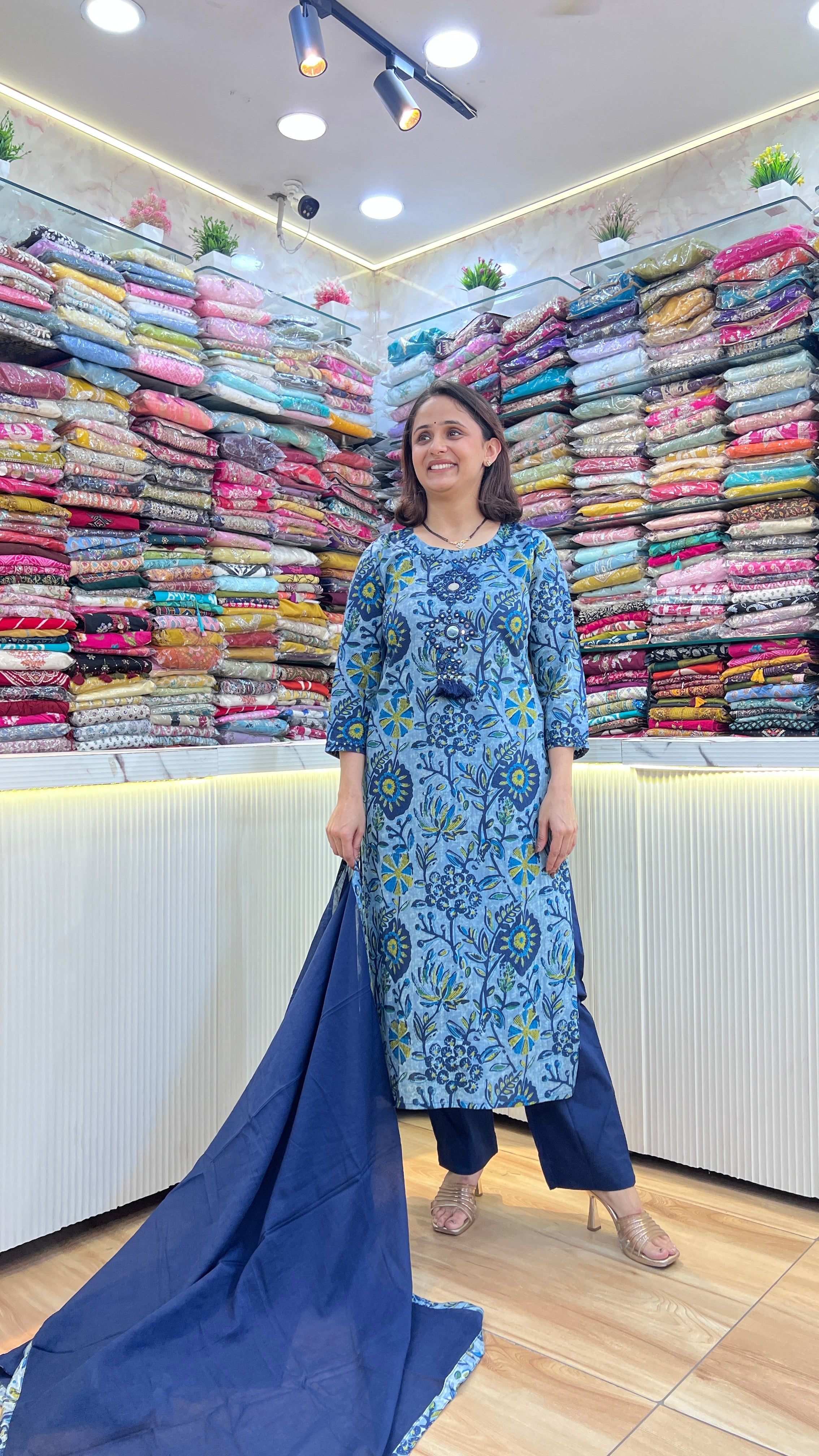 Premium cotton printed suit ( tls 14567 )