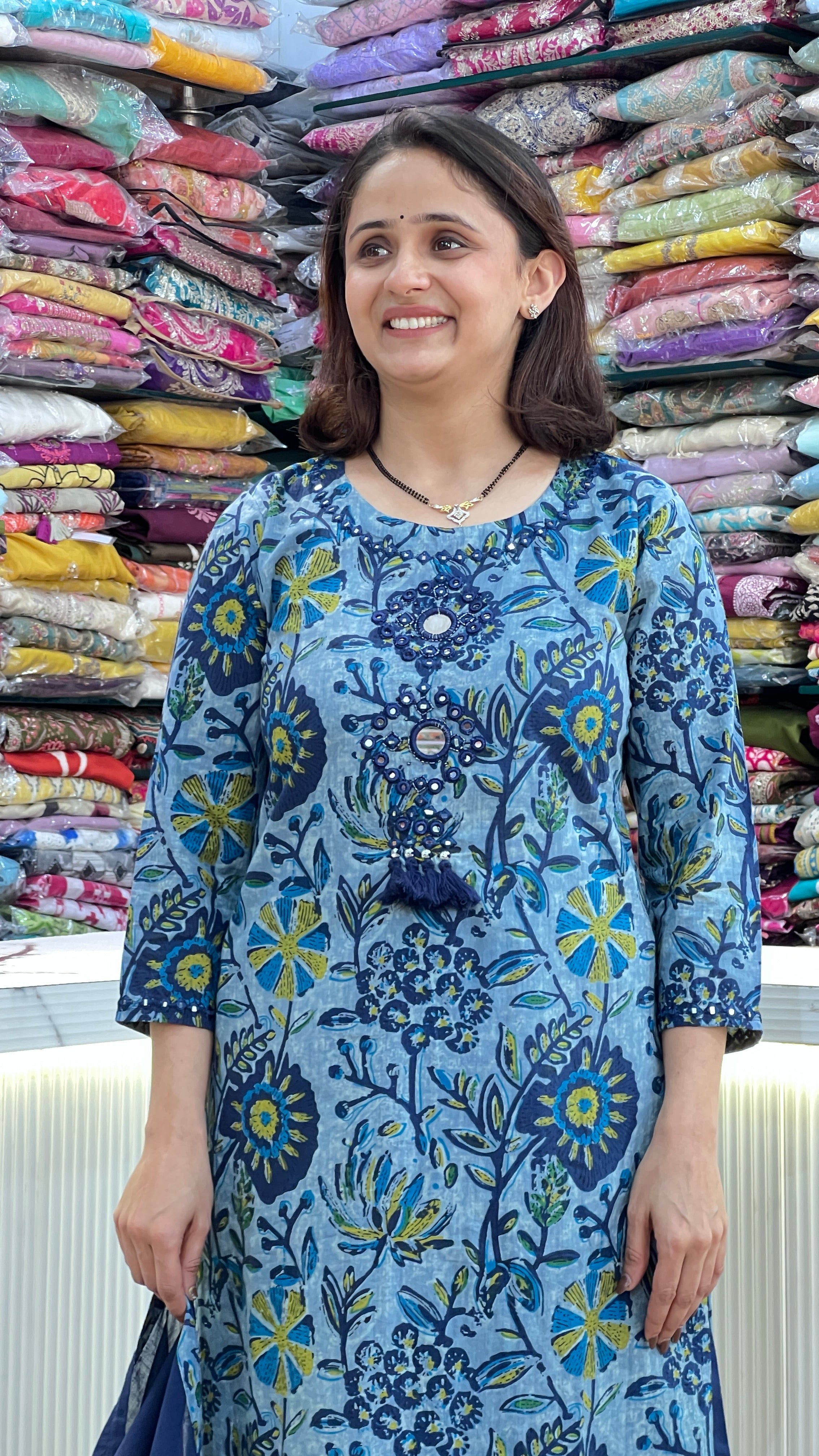 Premium cotton printed suit ( tls 14567 )