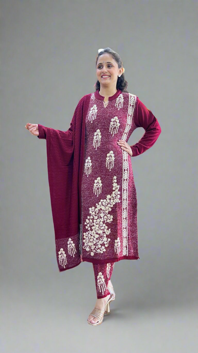 awna feather wool suit