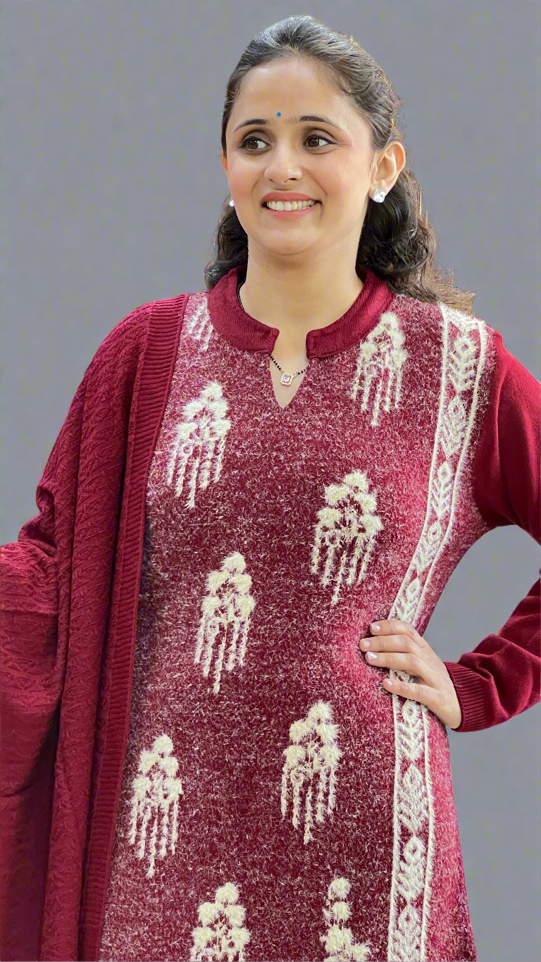 awna feather wool suit