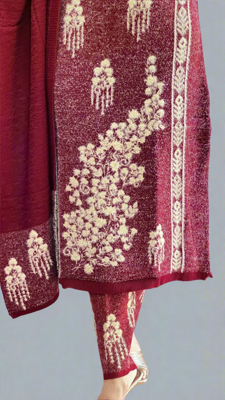 awna feather wool suit