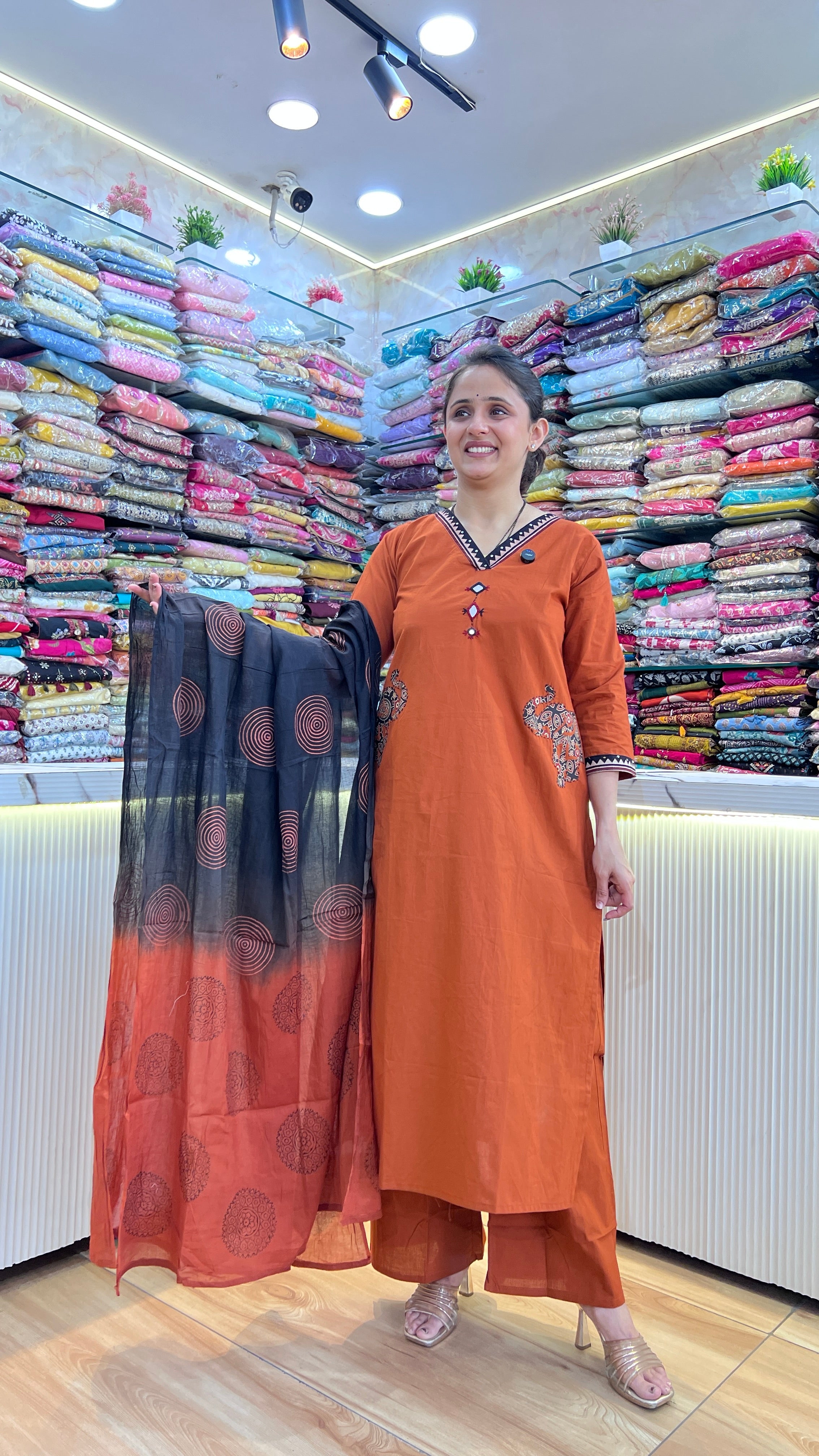 Anha cotton designer suit ( tls 14967 )