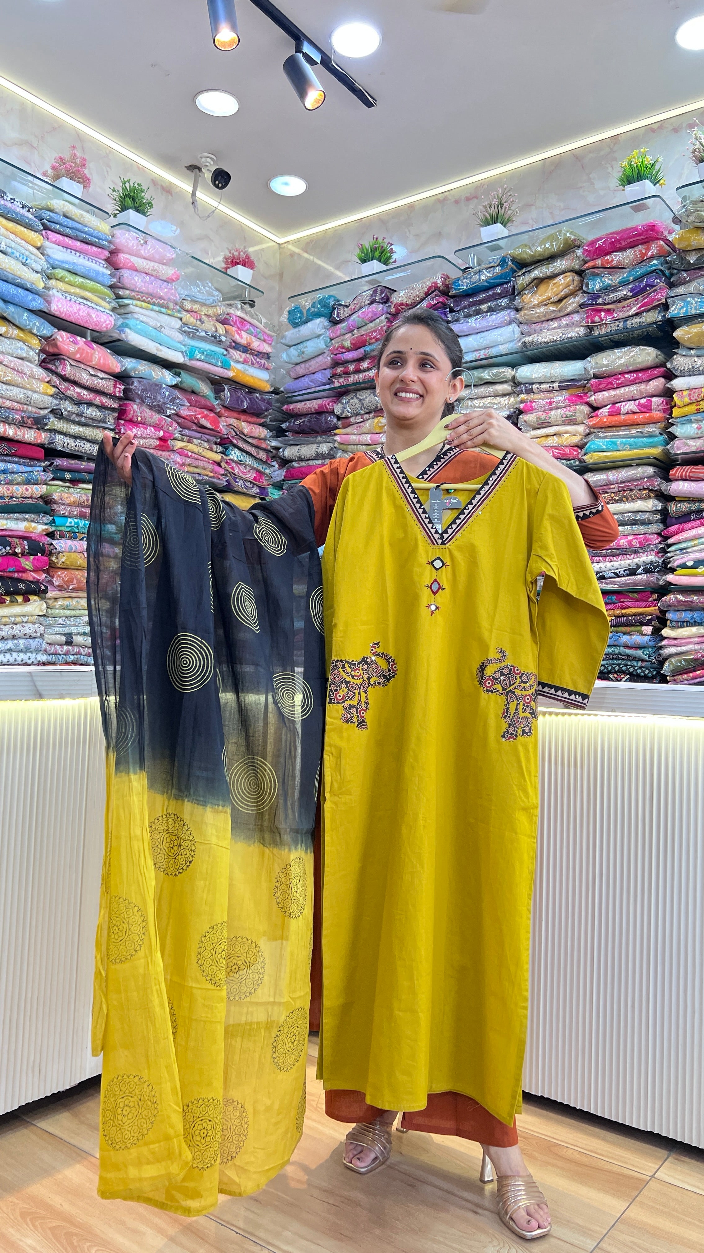 Anha cotton designer suit ( tls 14967 )