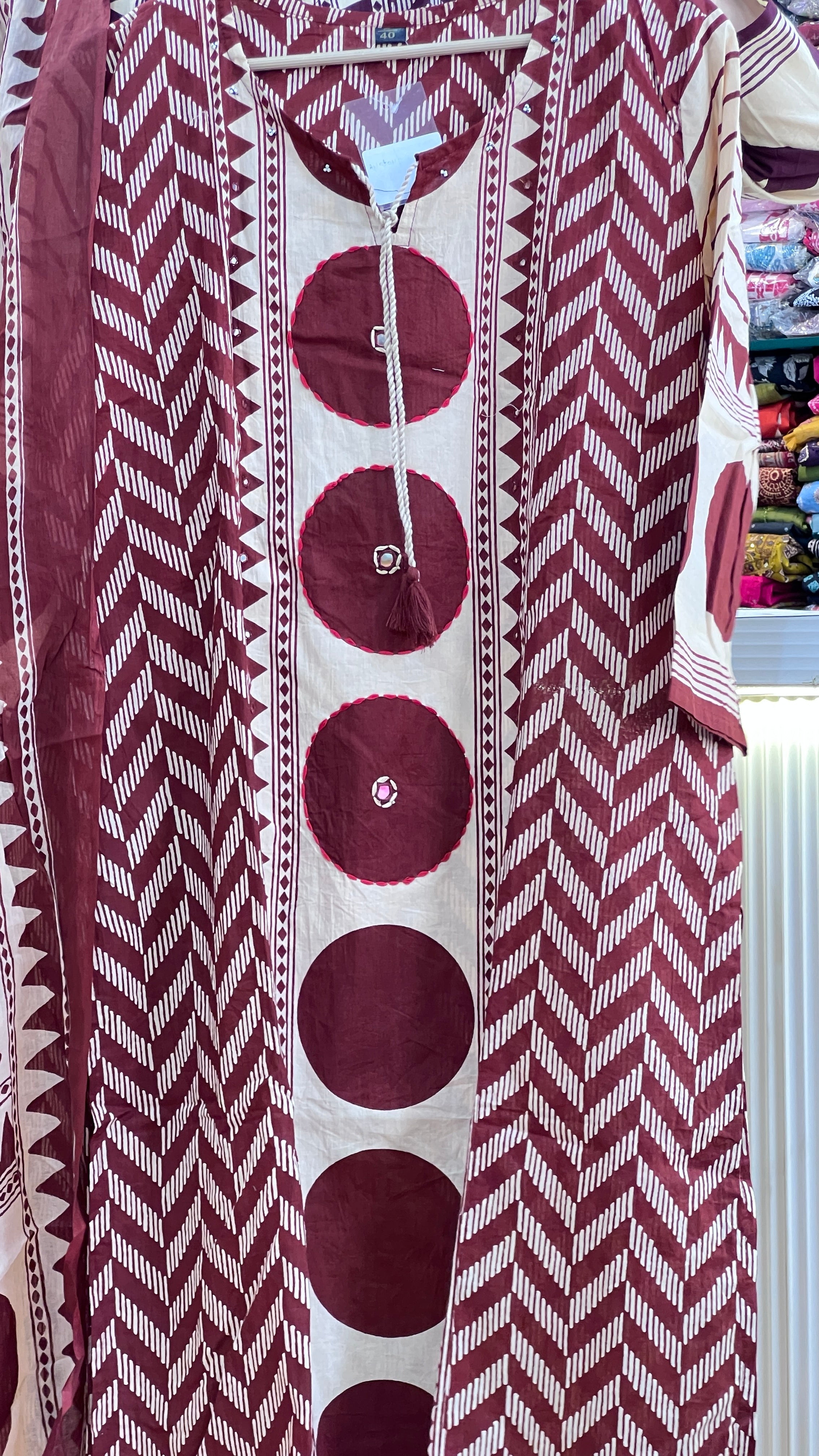 Cotton suit with plazo ( tls 14767 )