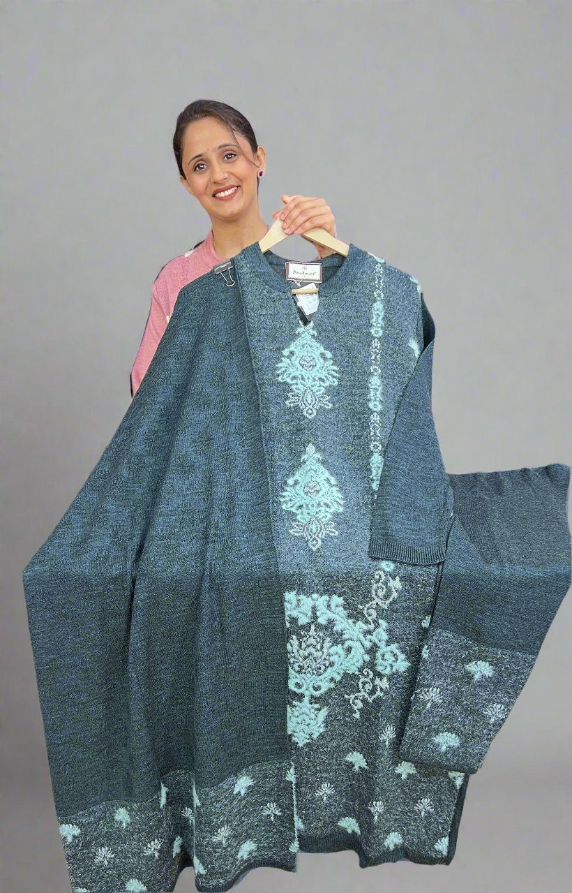 ajakya feather wool suit