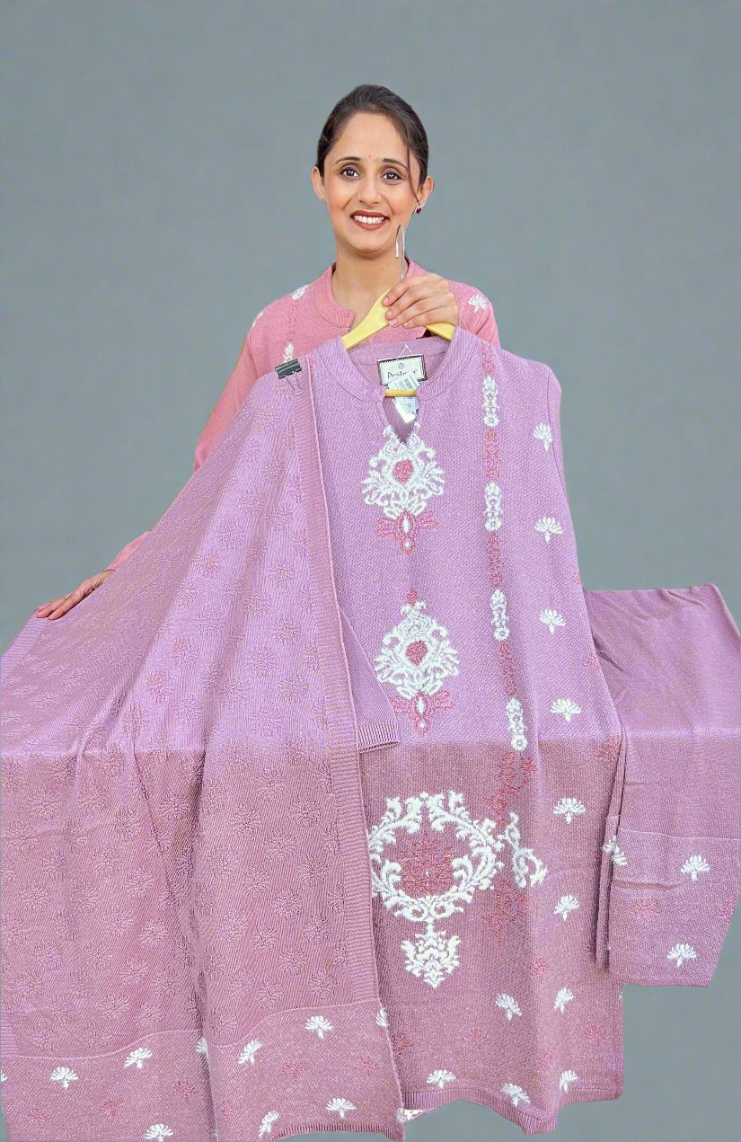 ajakya feather wool suit