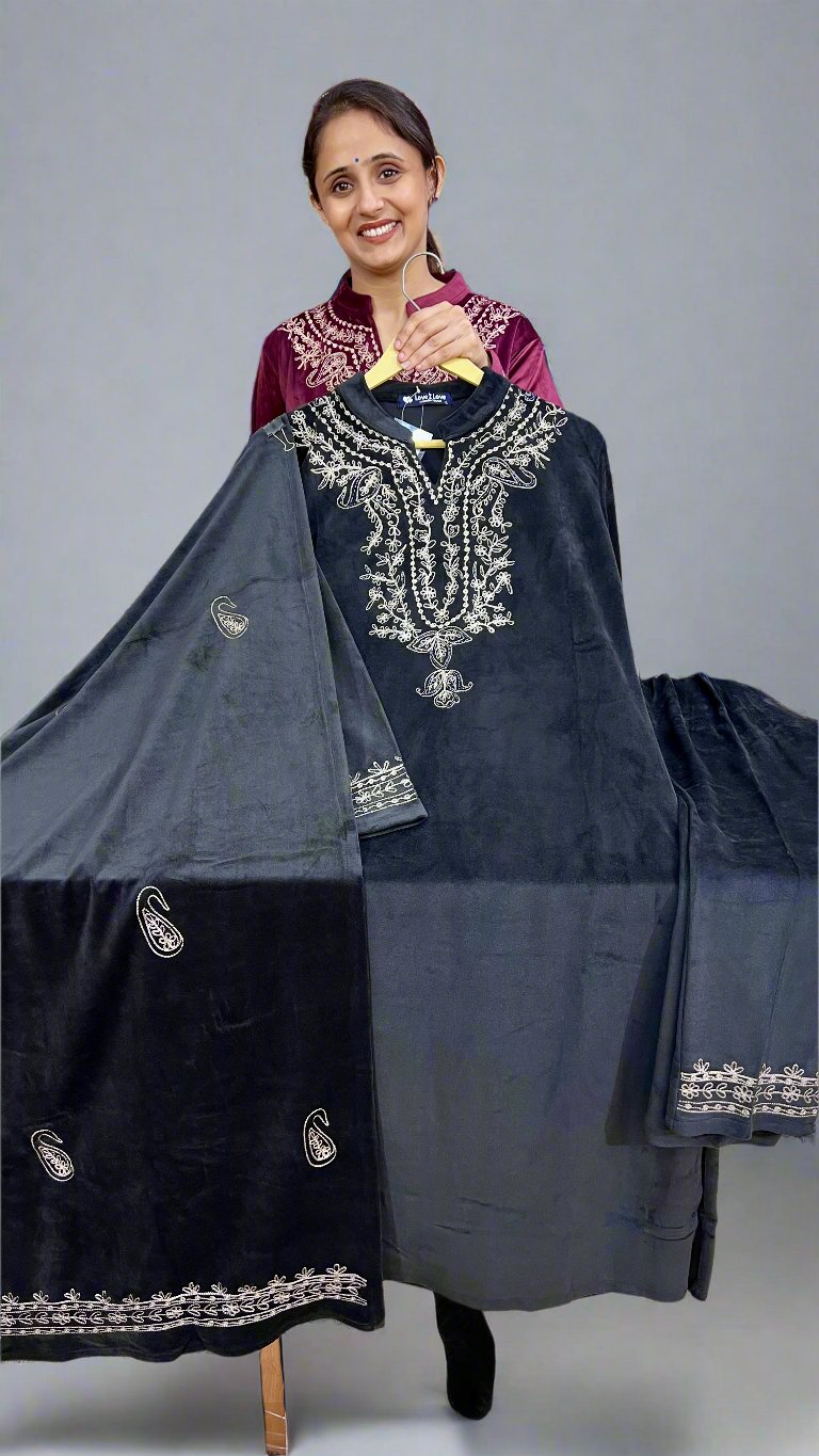 asrya soft velvet suit