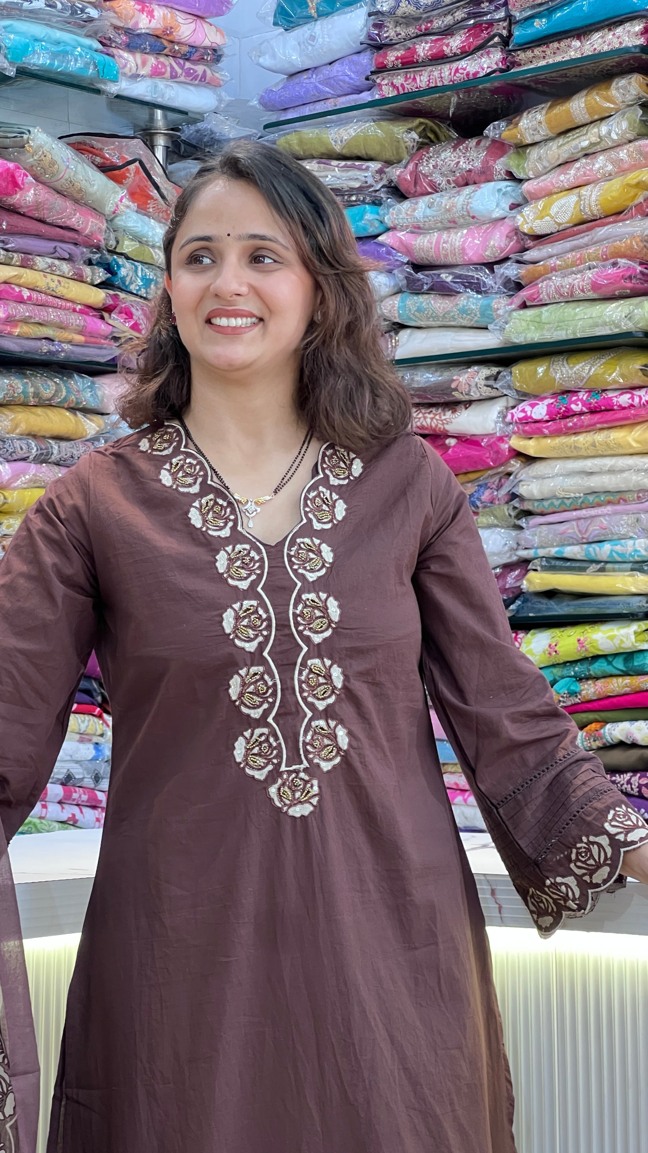 Designer cotton plazo suit ( tj 26367 )