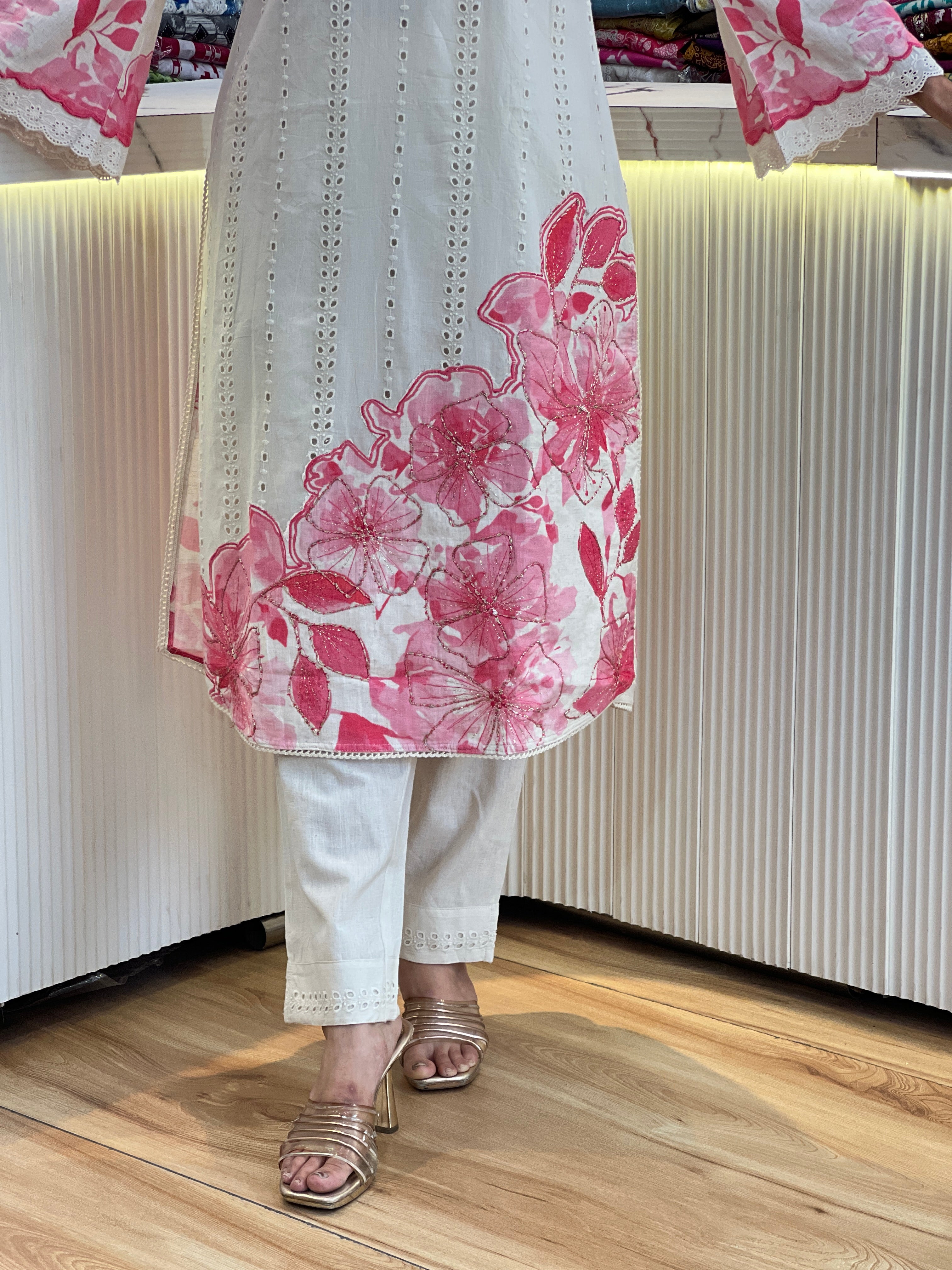 Schiffli designer cord set ( tj 26167 )