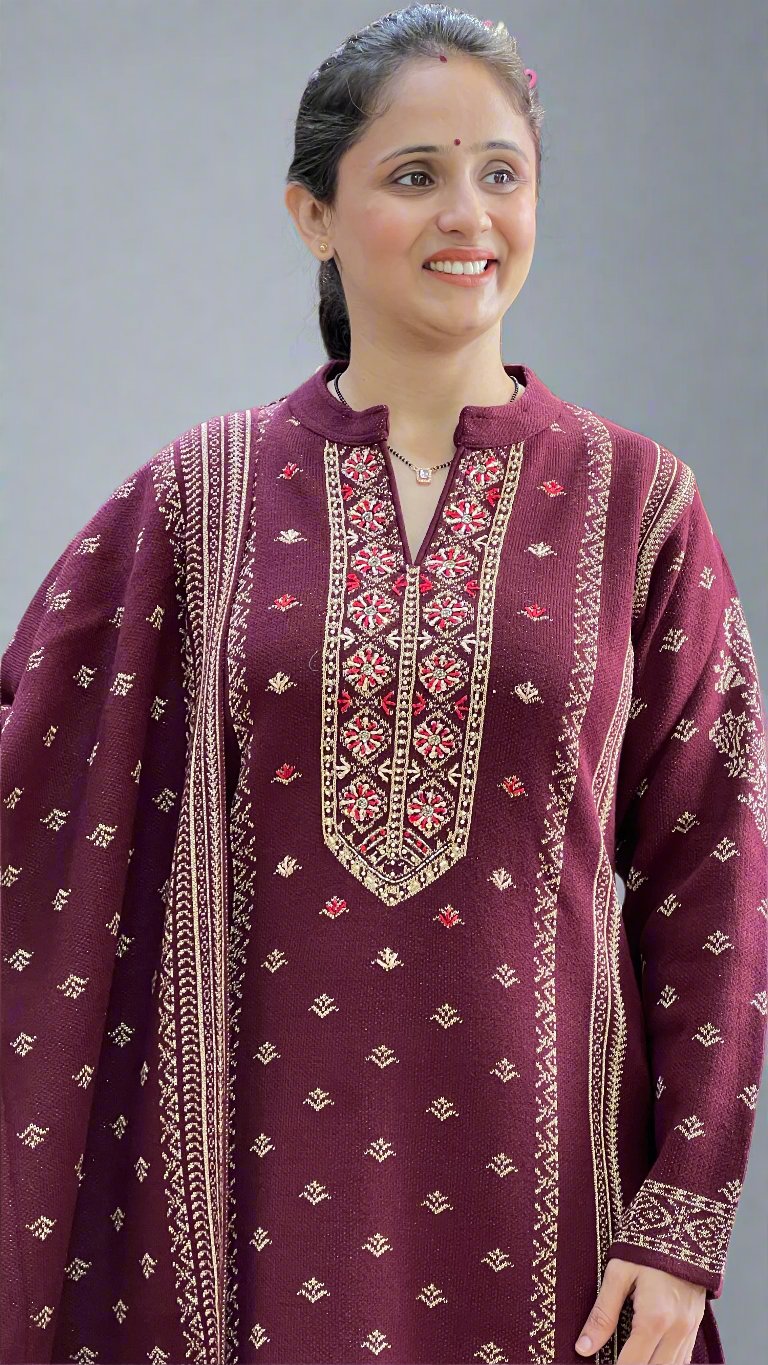 Baani knitted wool suit