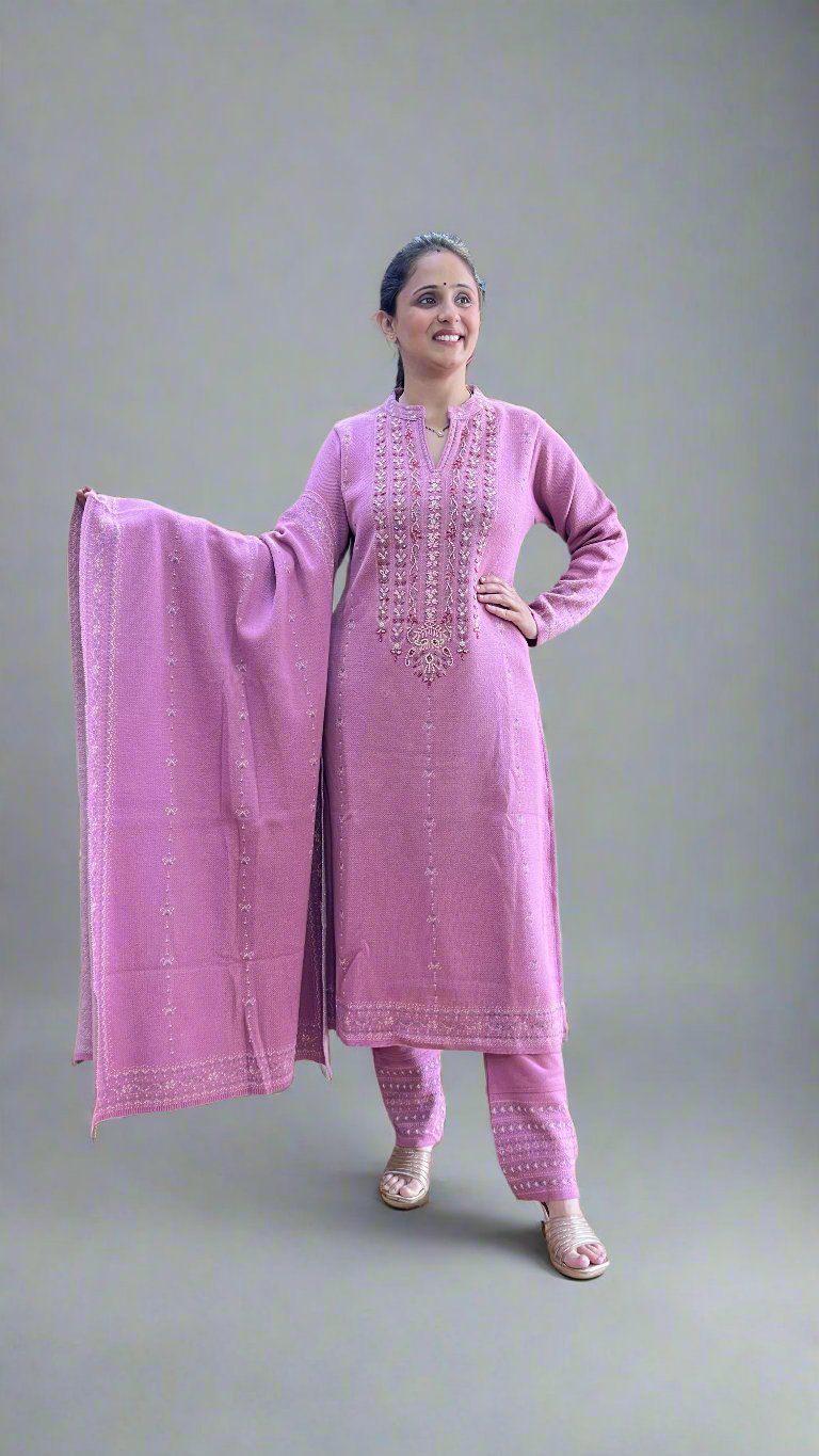 adya knitted wool suit