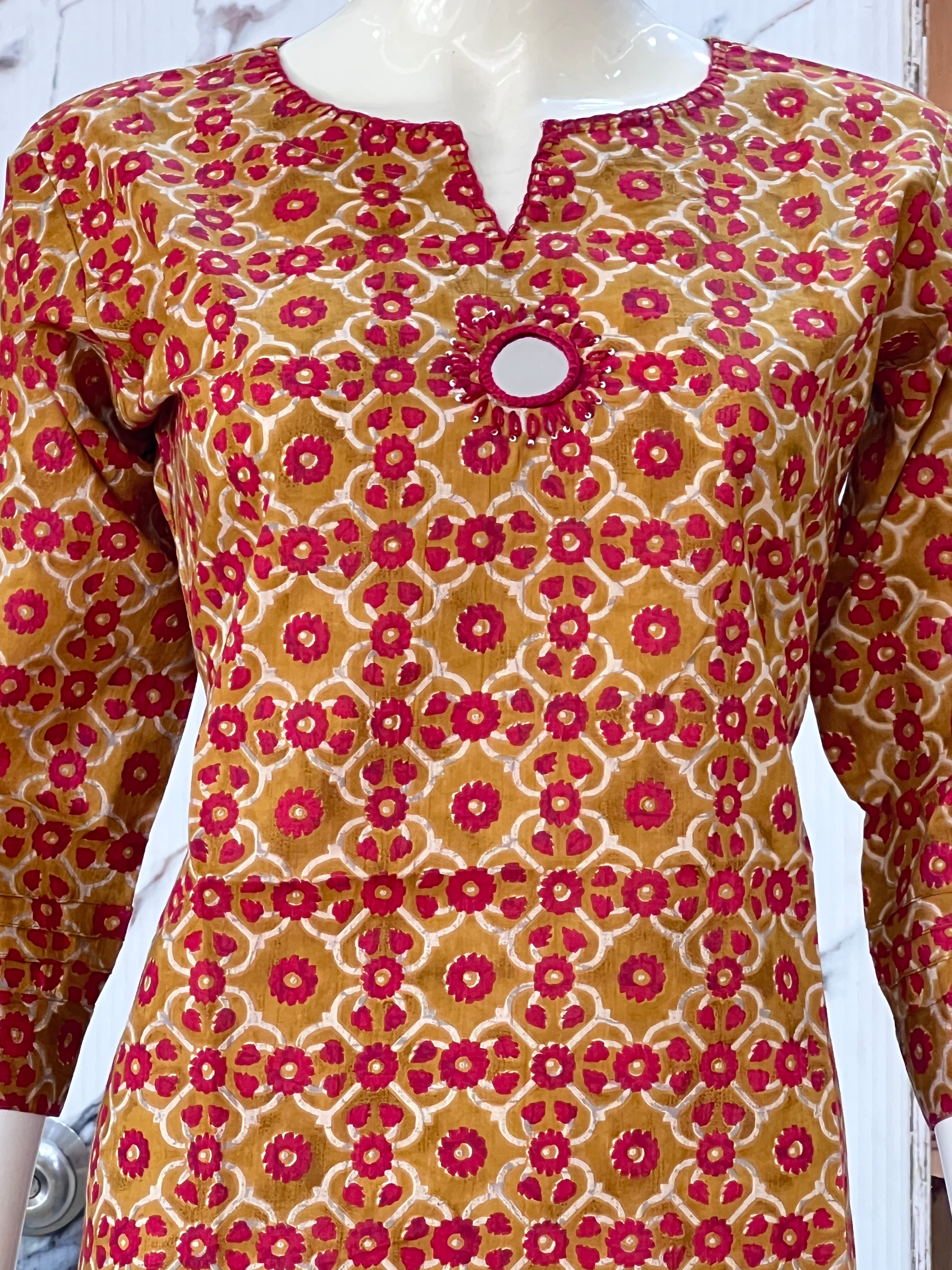 Pure cotton short kurti ( ym 61267 )
