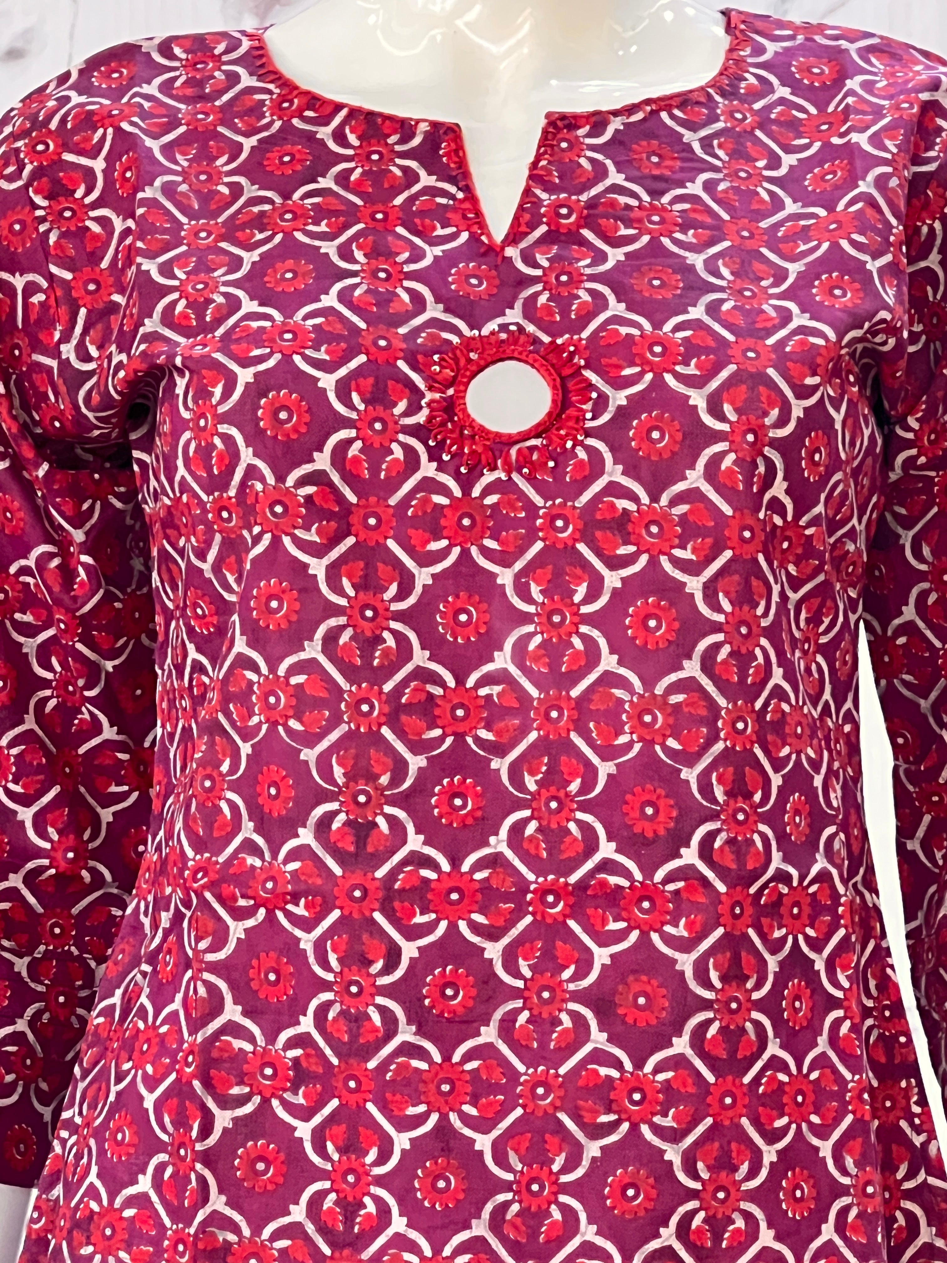 Pure cotton short kurti ( ym 61267 )