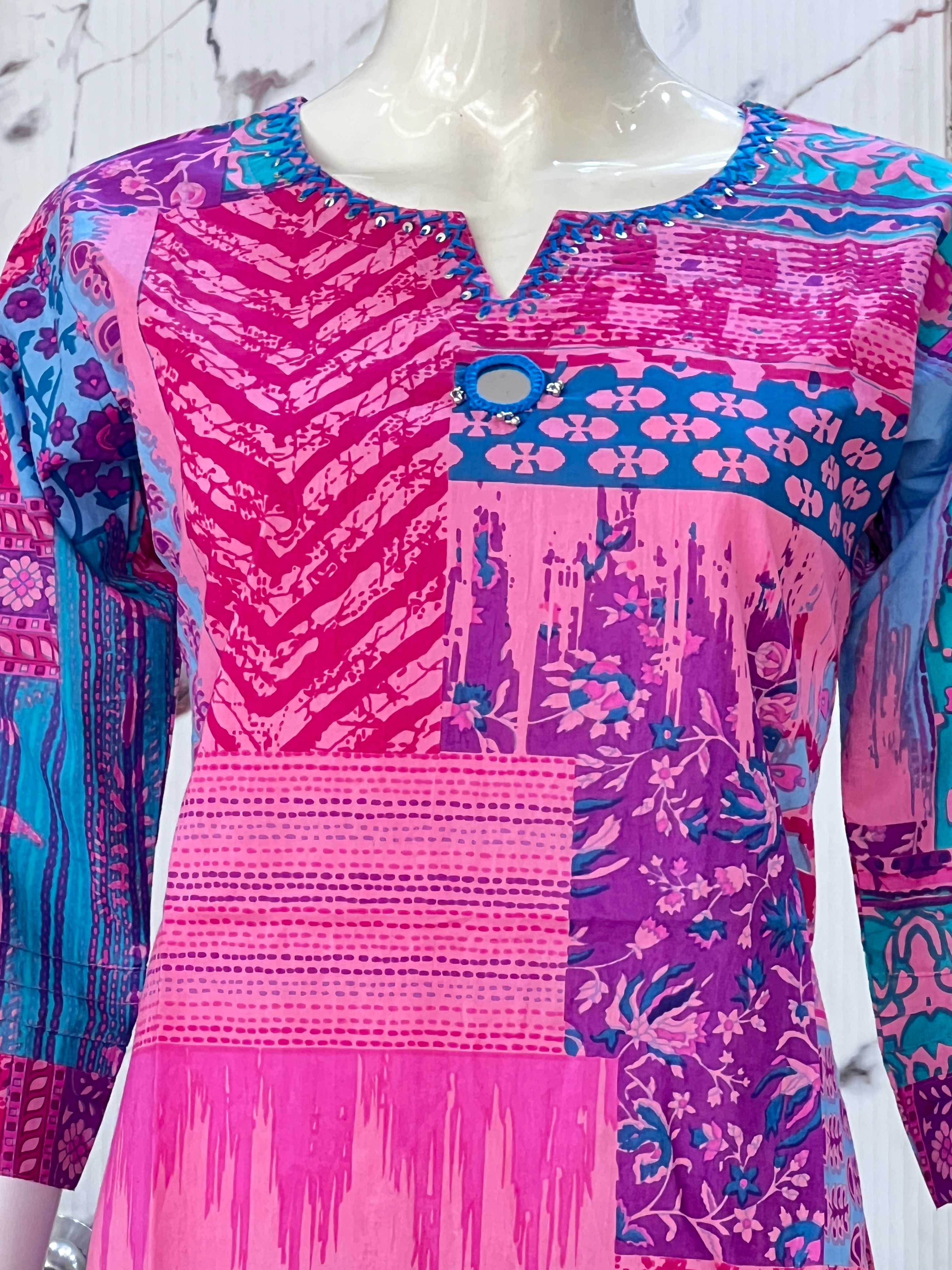 Pure cotton short kurti ( ym 61167 )