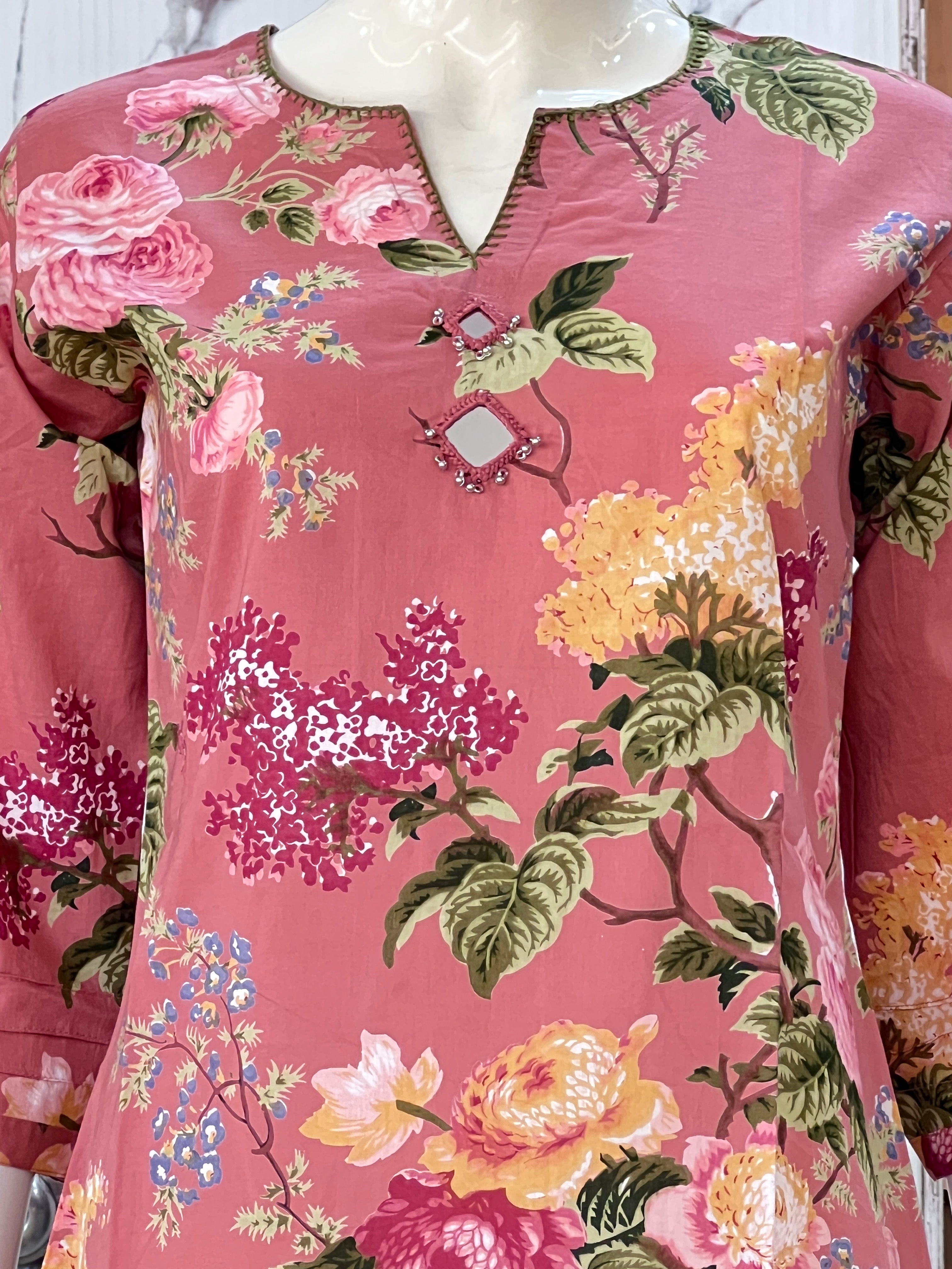 Pure cotton short kurta ( ym 613,615 )
