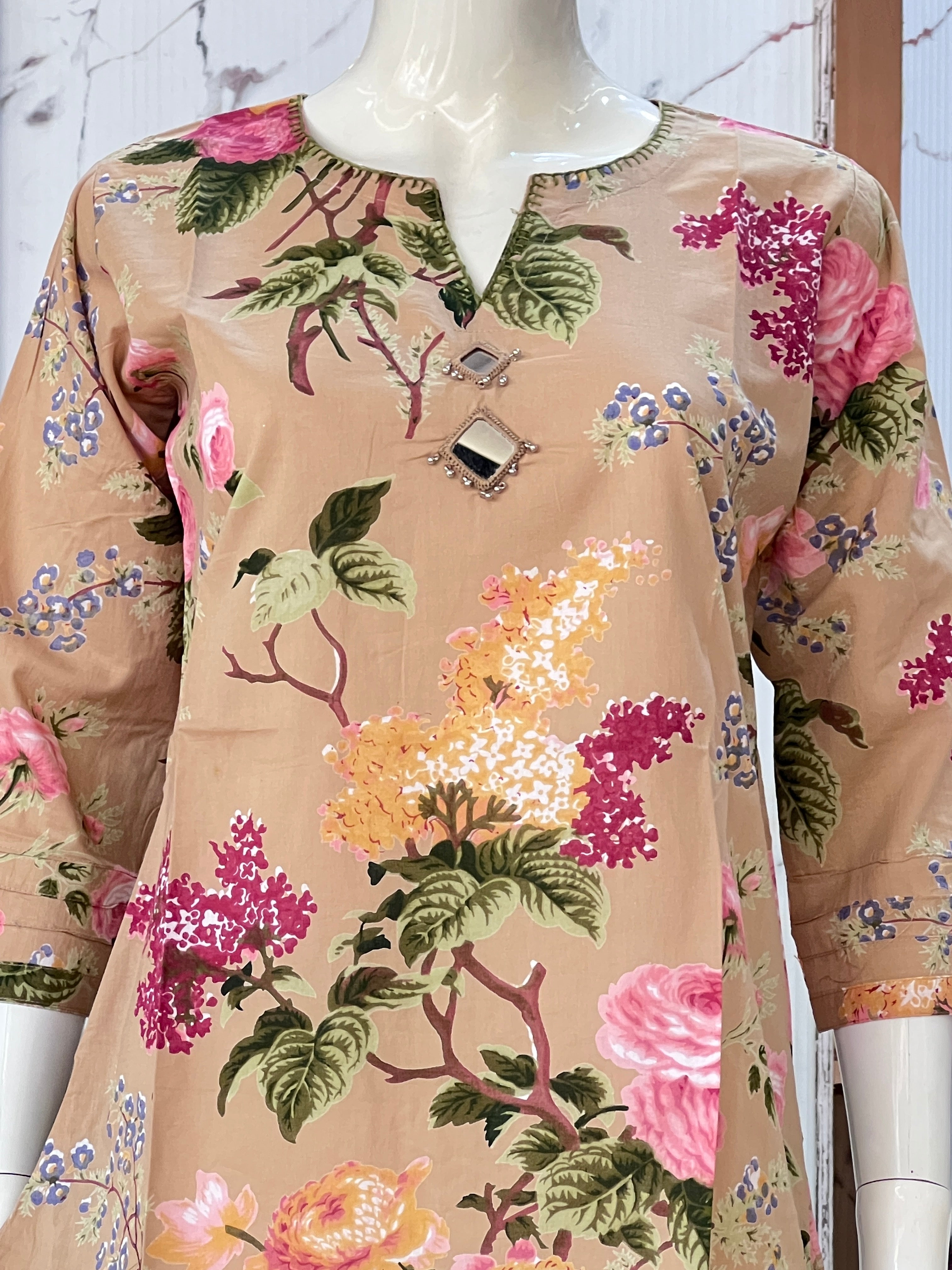 Pure cotton short kurta ( ym 613,615 )