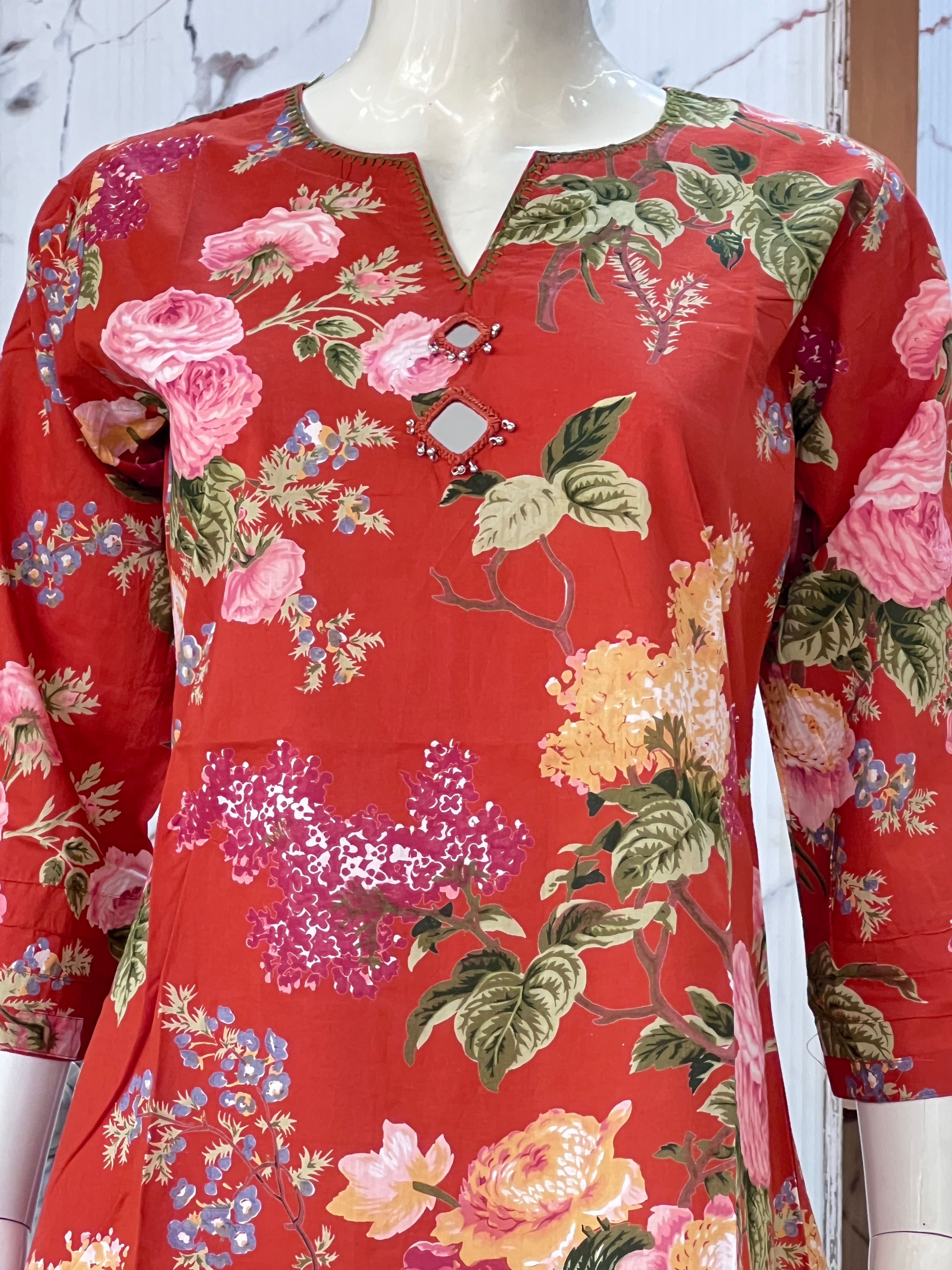 Pure cotton short kurta ( ym 613,615 )