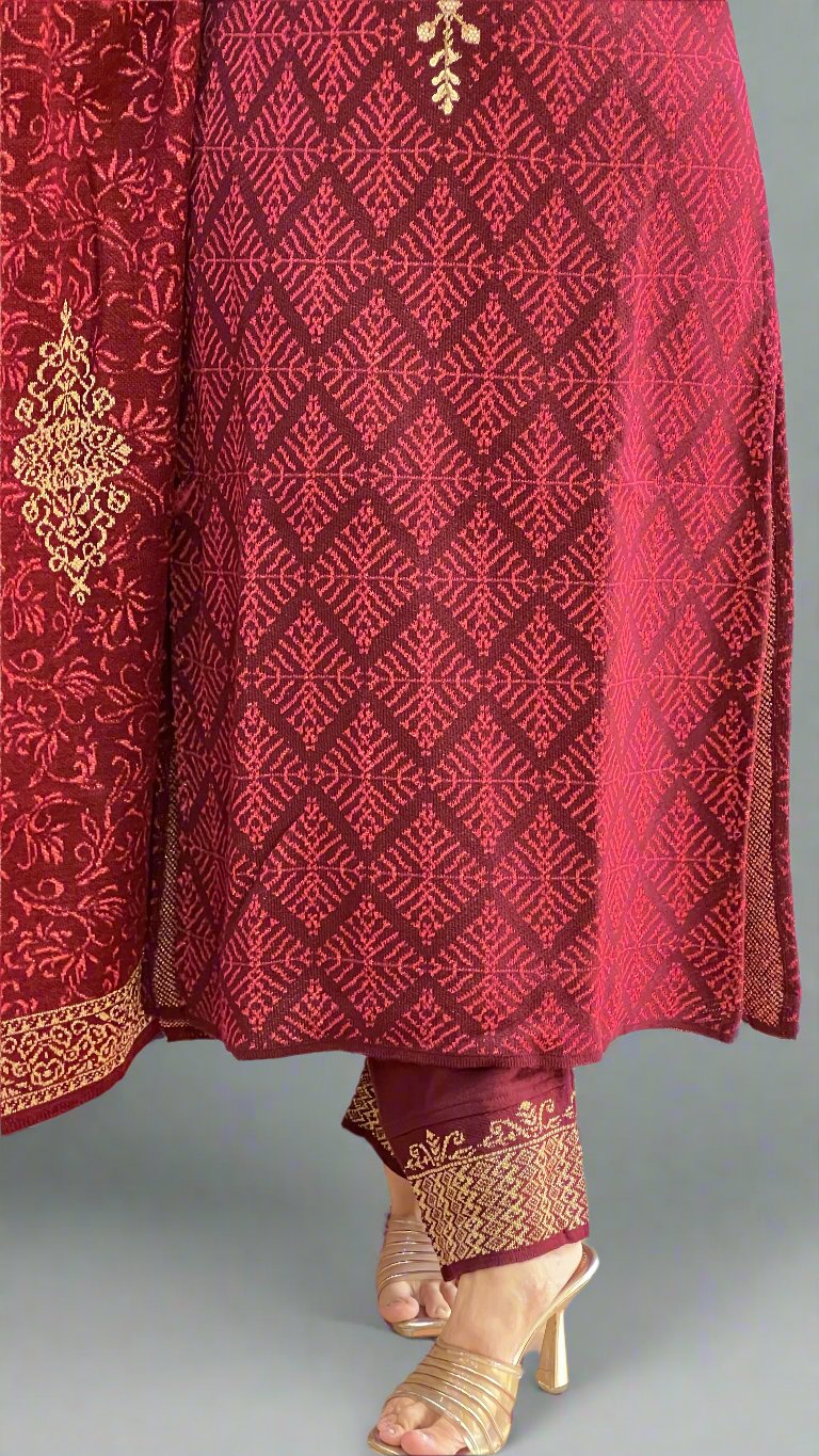 Aarani knitted wool suit