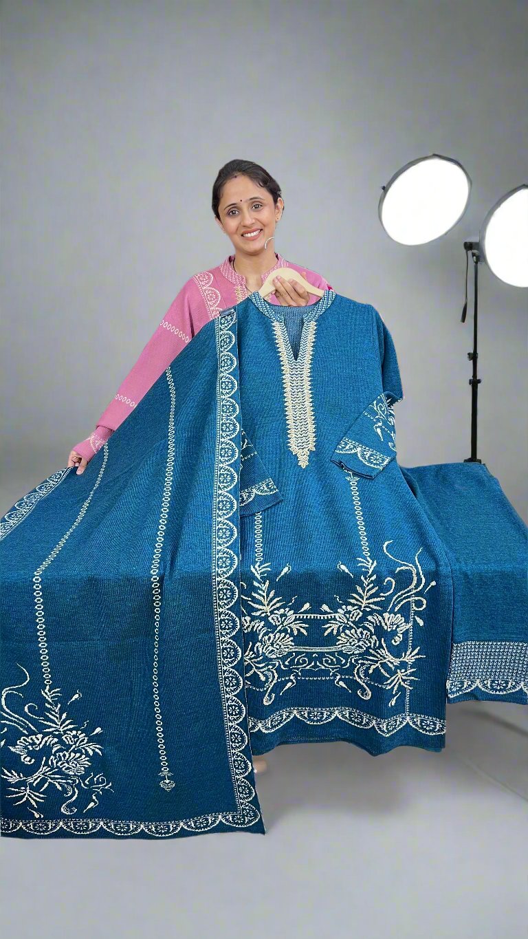 aaravi knitted woolen suit