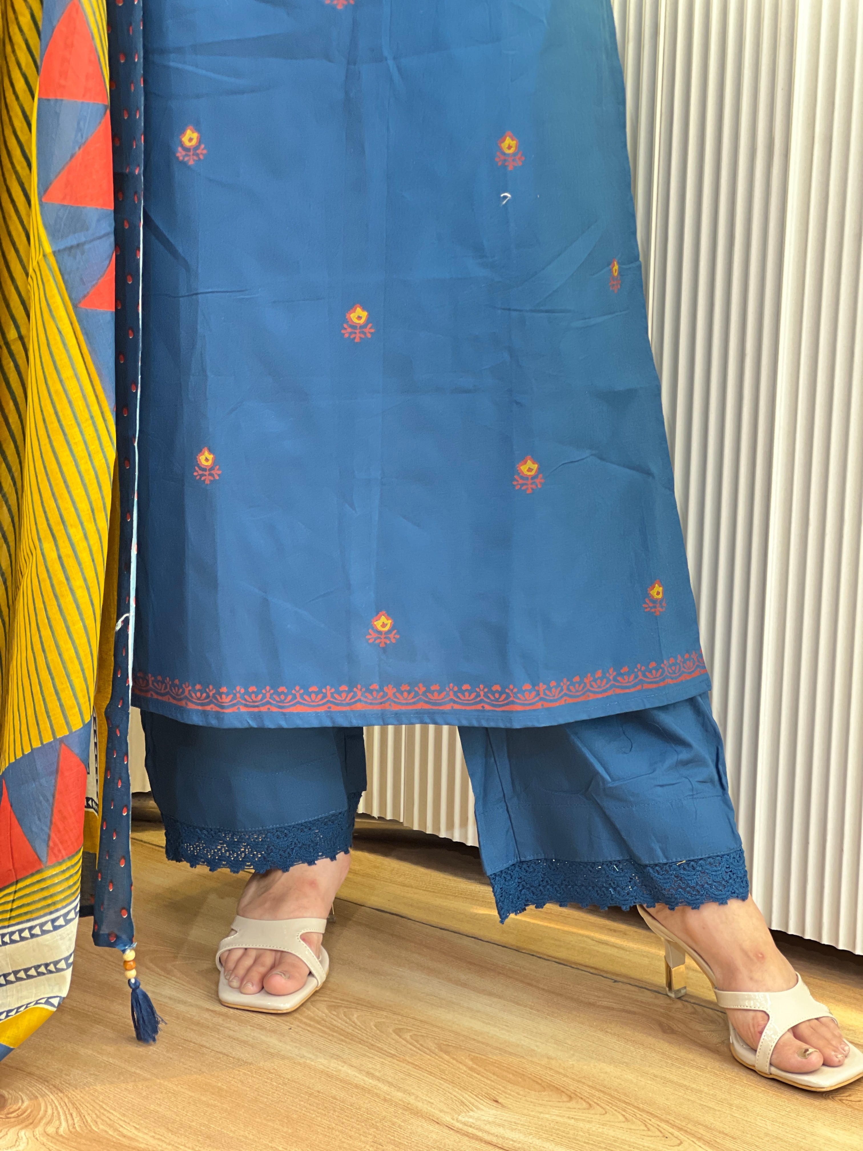 Pure cotton designer suit(ym 60567)
