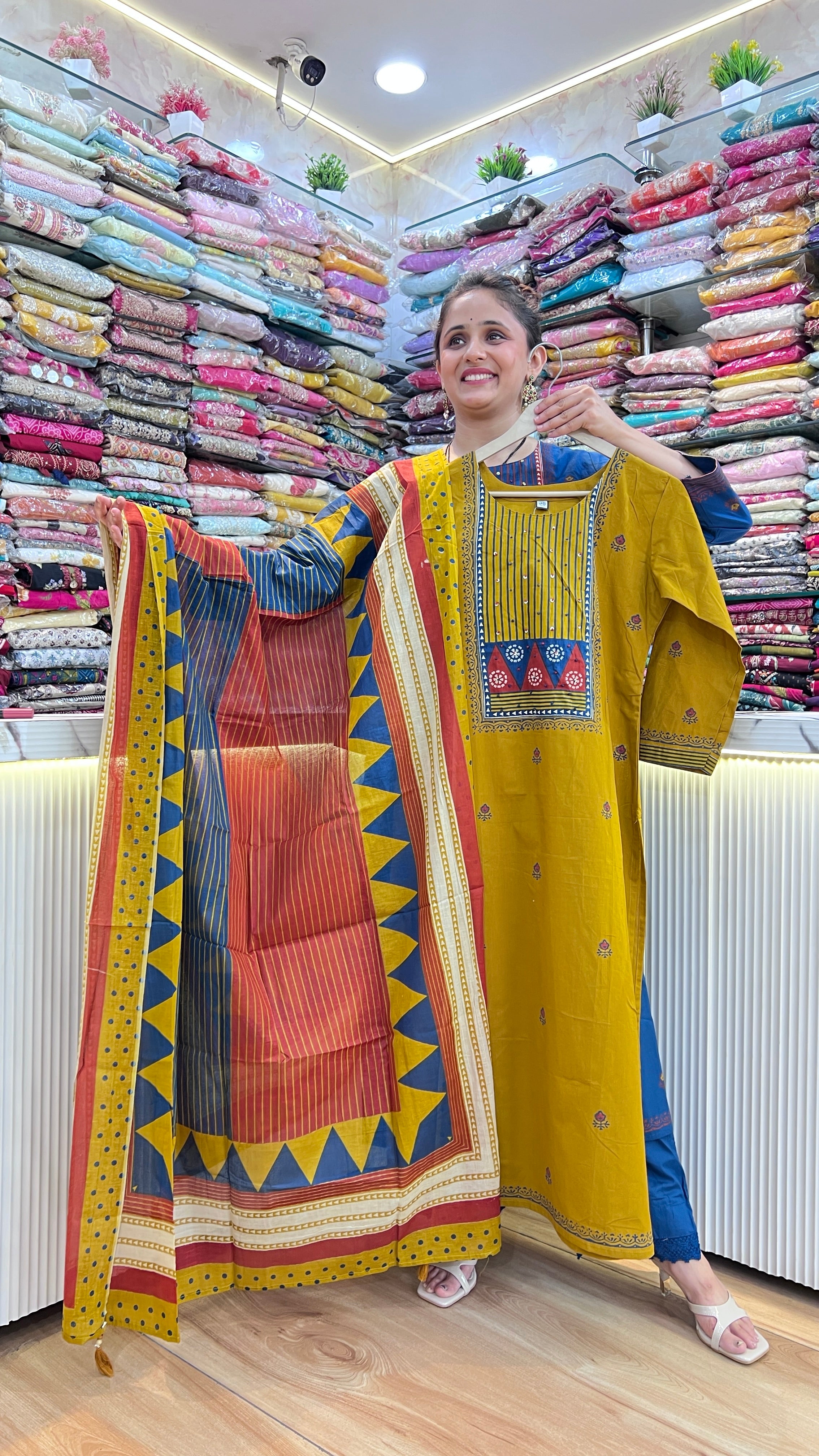 Pure cotton designer suit(ym 60567)