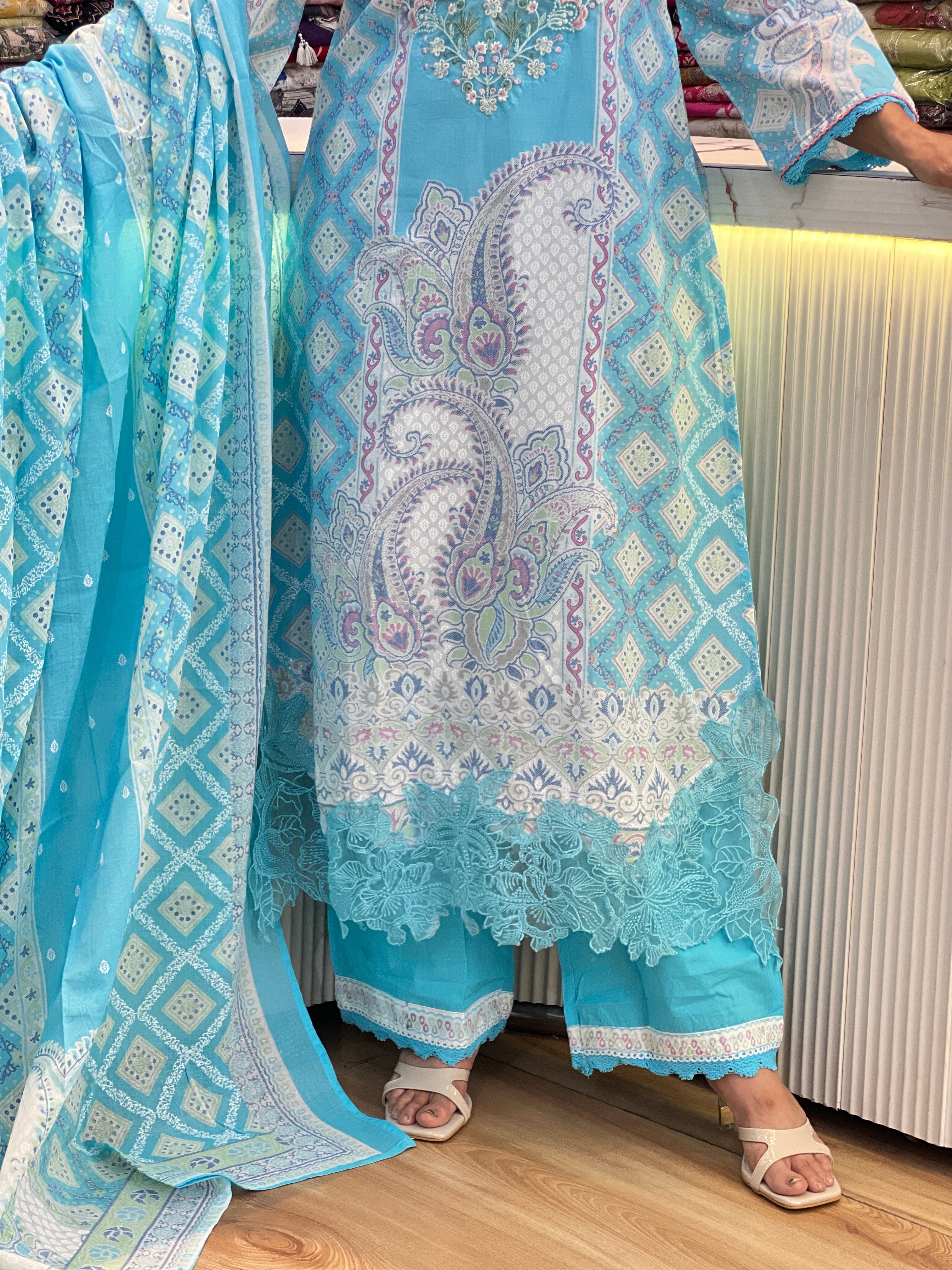 Premium cotton pakistani suit ( tj 26267 )