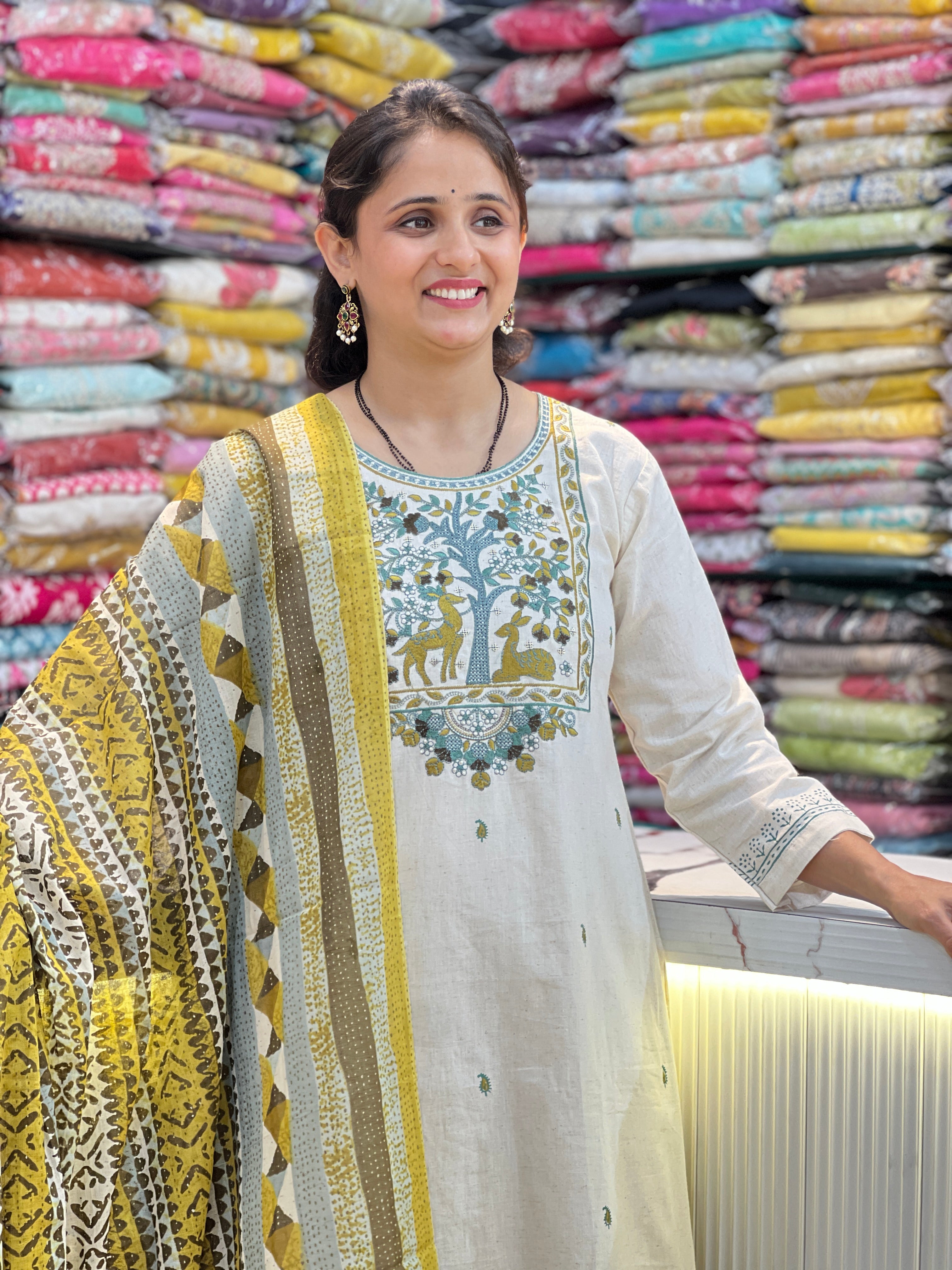 Soft khadi cotton suit ( ym 60867 )