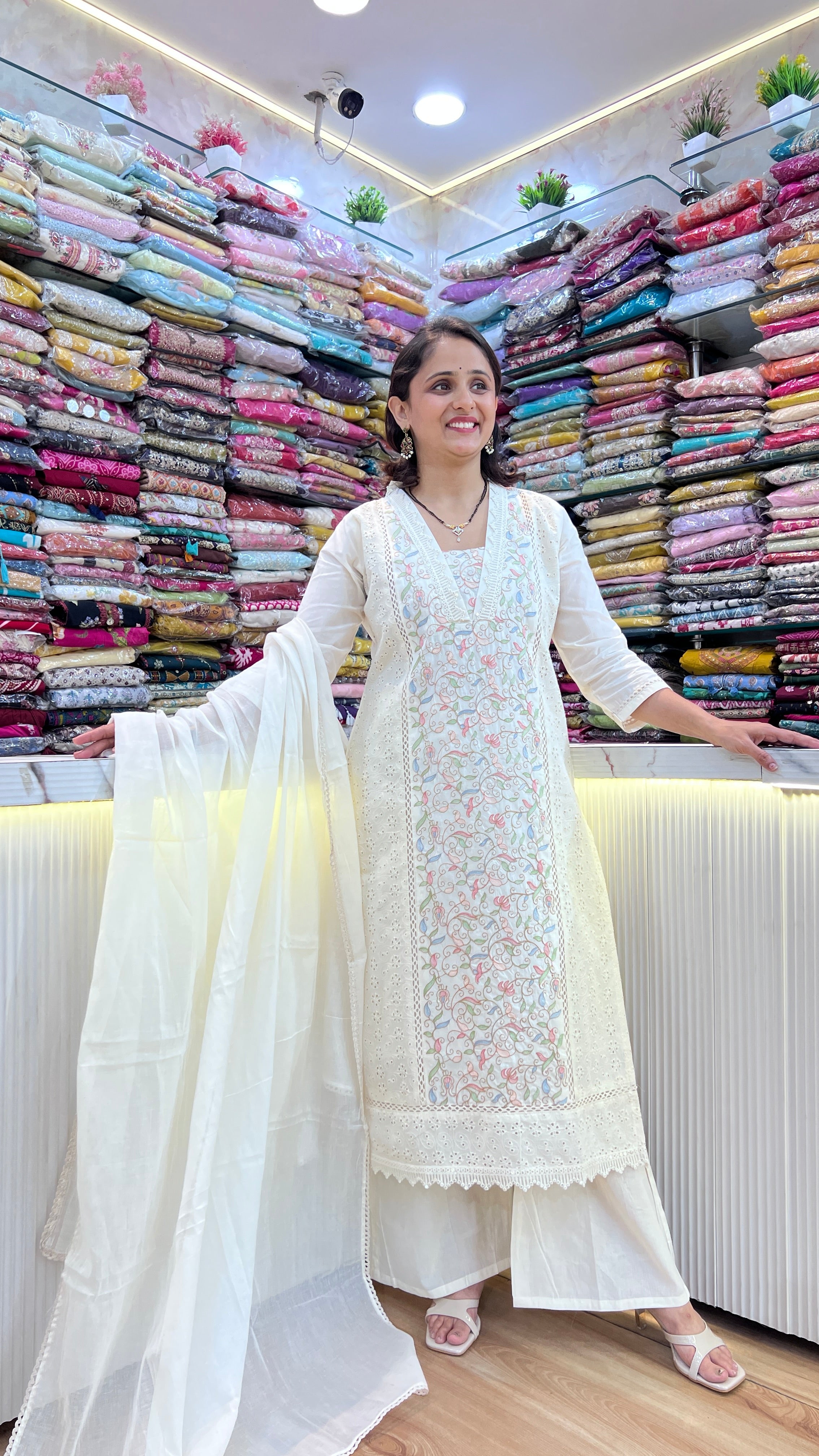 Pakistani cotton designer suit ( sdw 1267 )