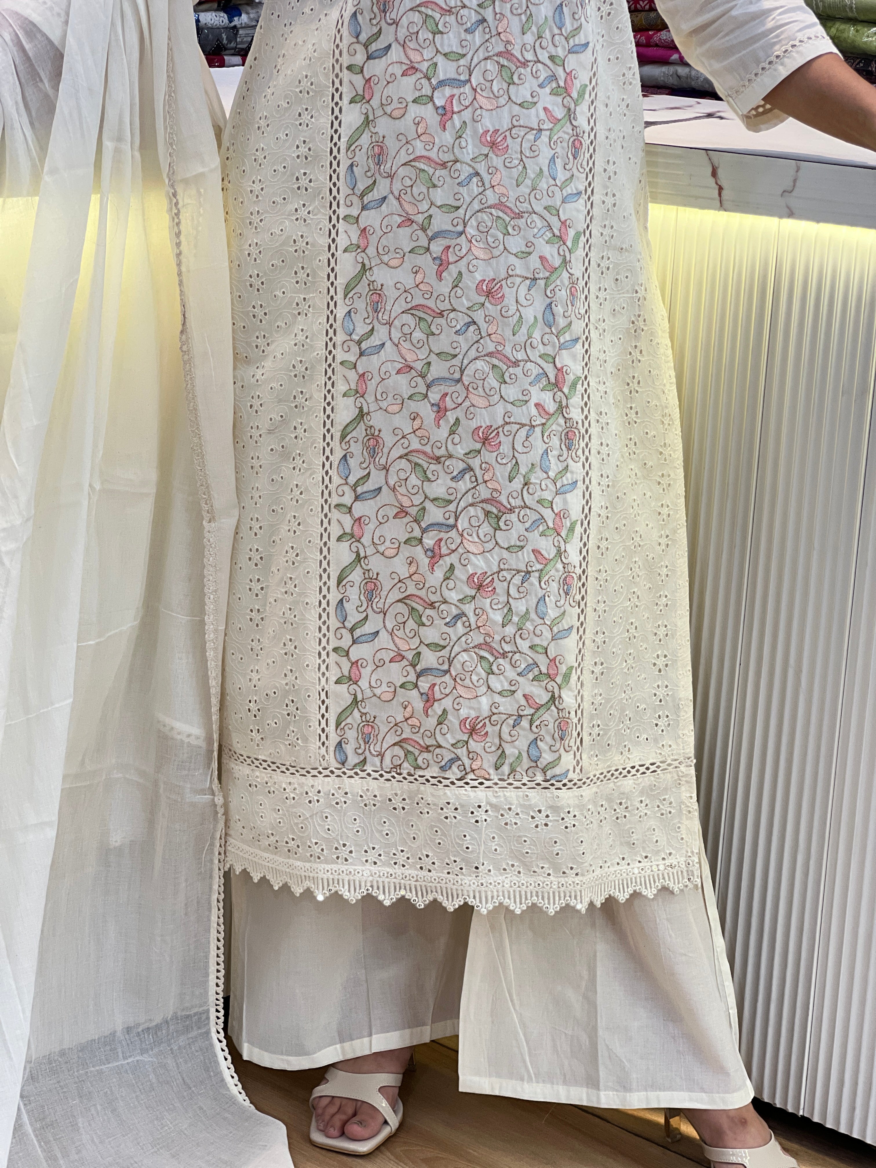 Pakistani cotton designer suit ( sdw 1267 )