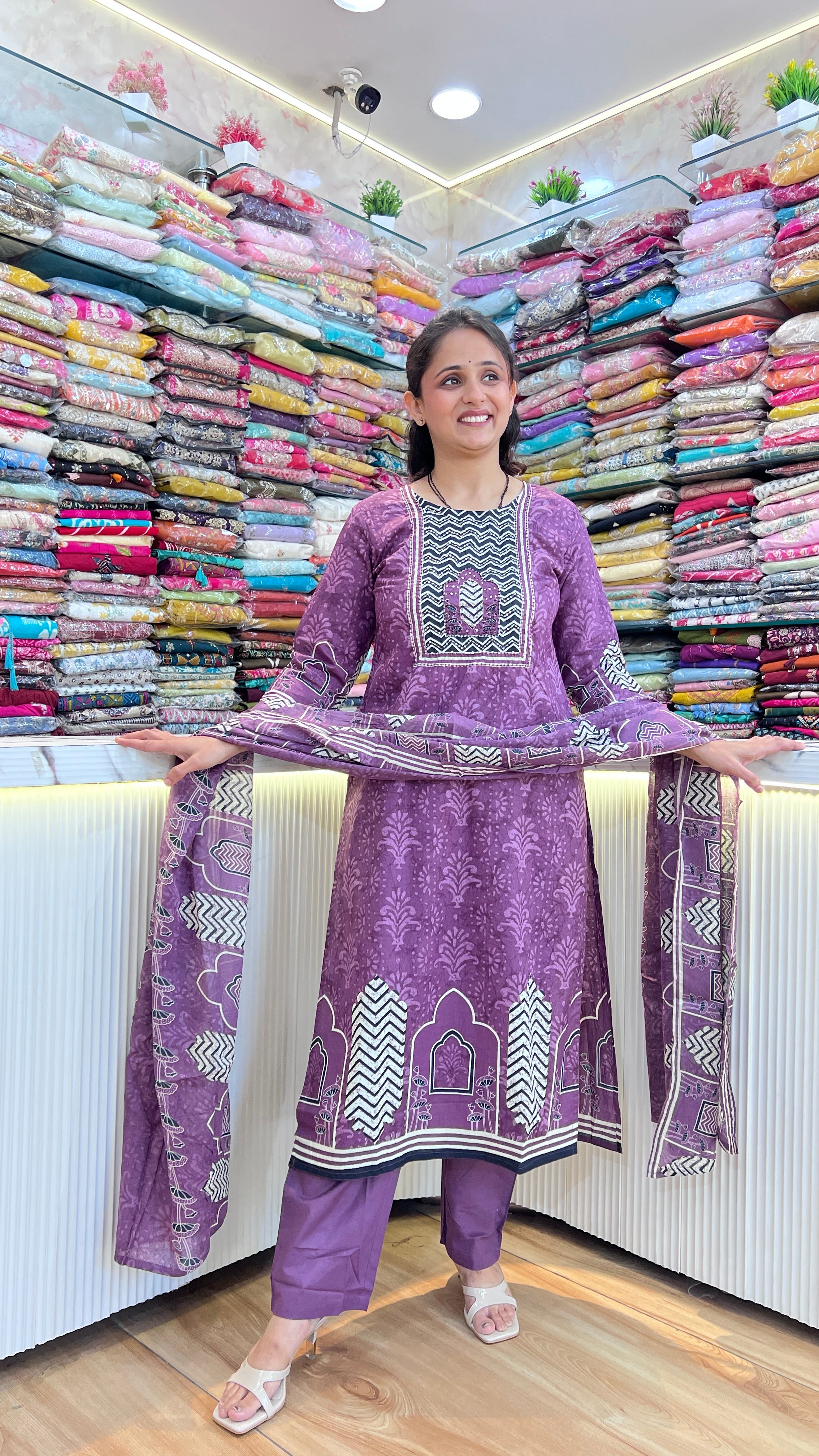 Premium cotton suit ( tls 15467 )