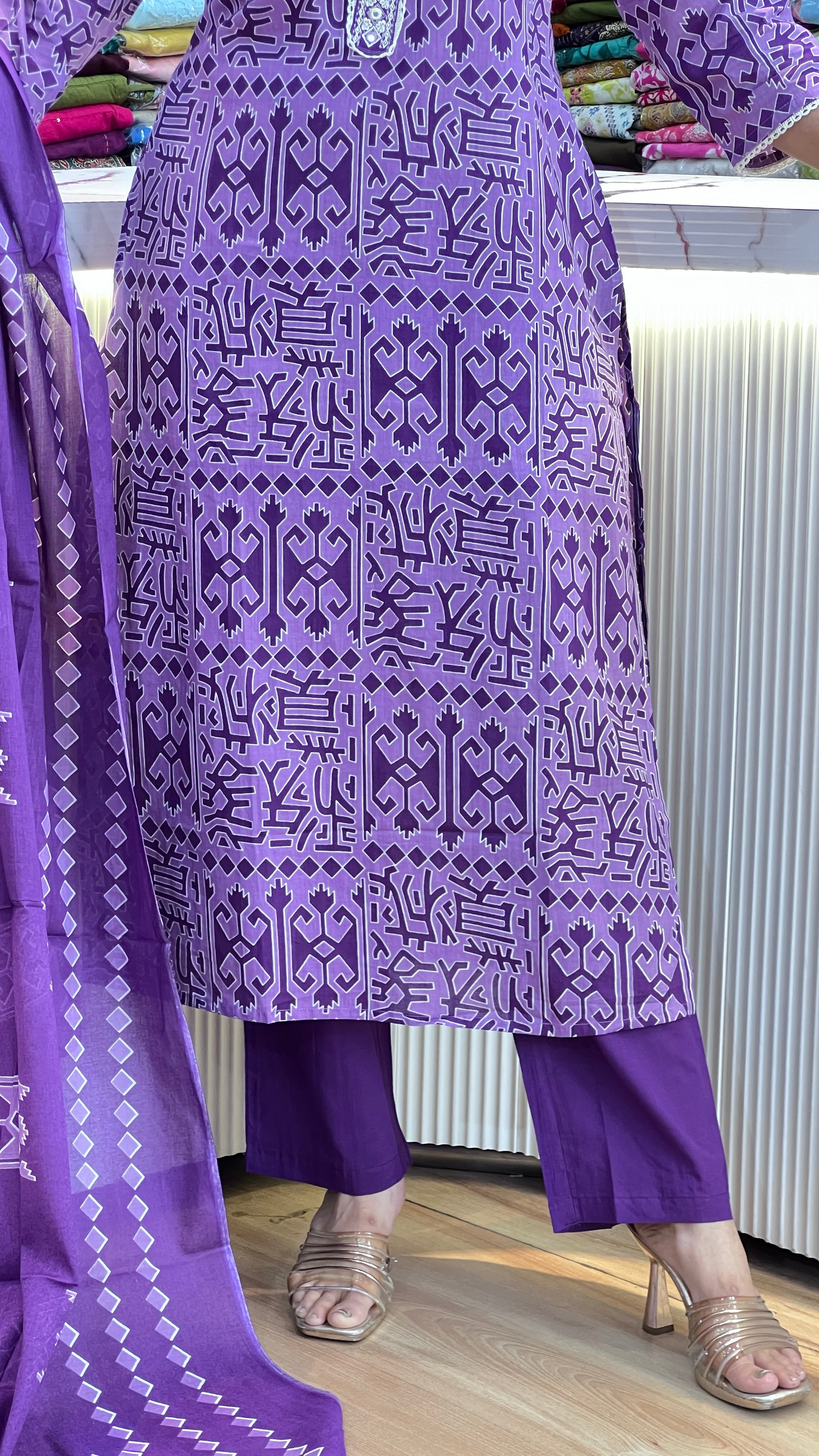 Designer cotton suit ( gj 8667 )