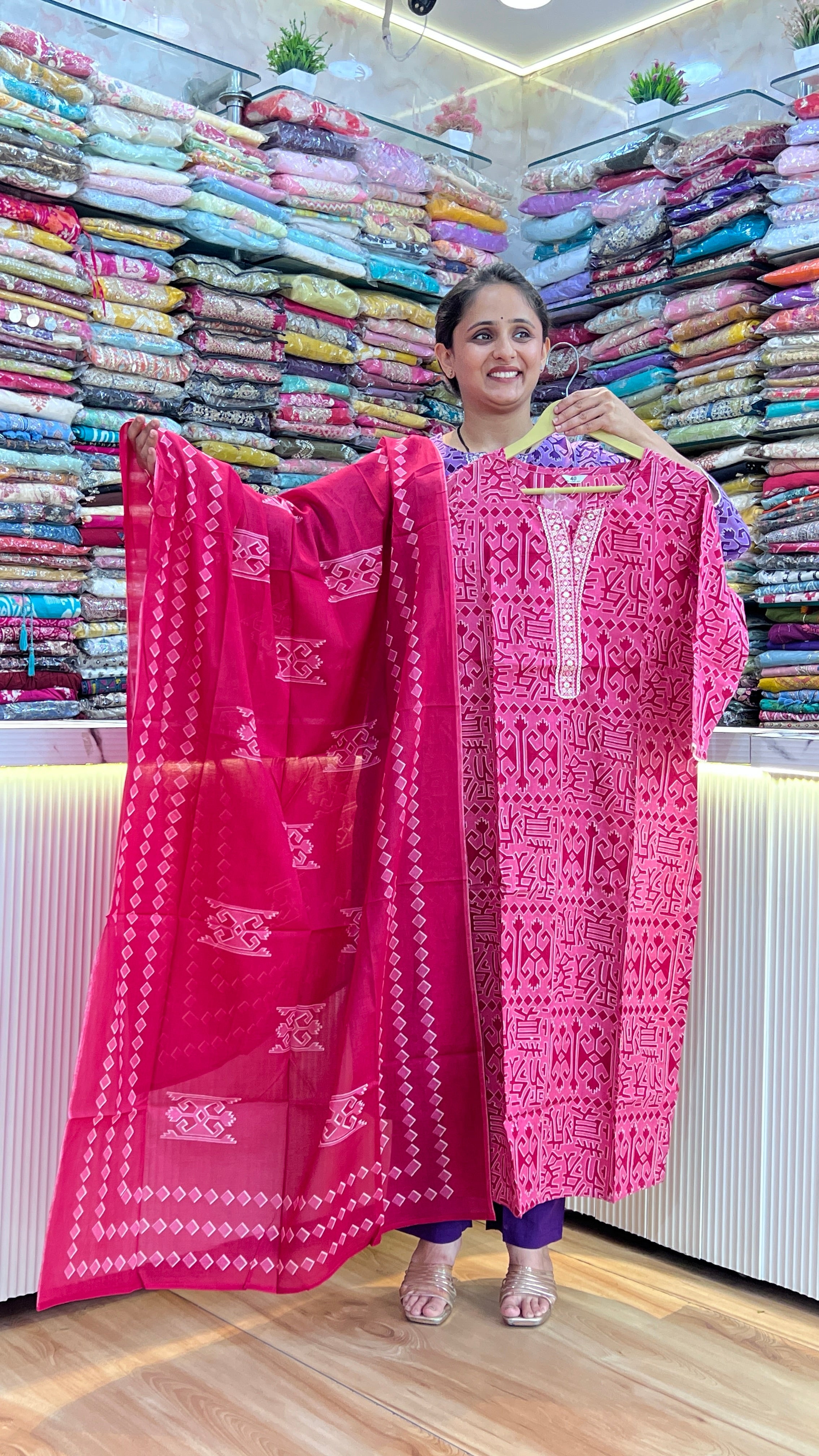 Designer cotton suit ( gj 8667 )