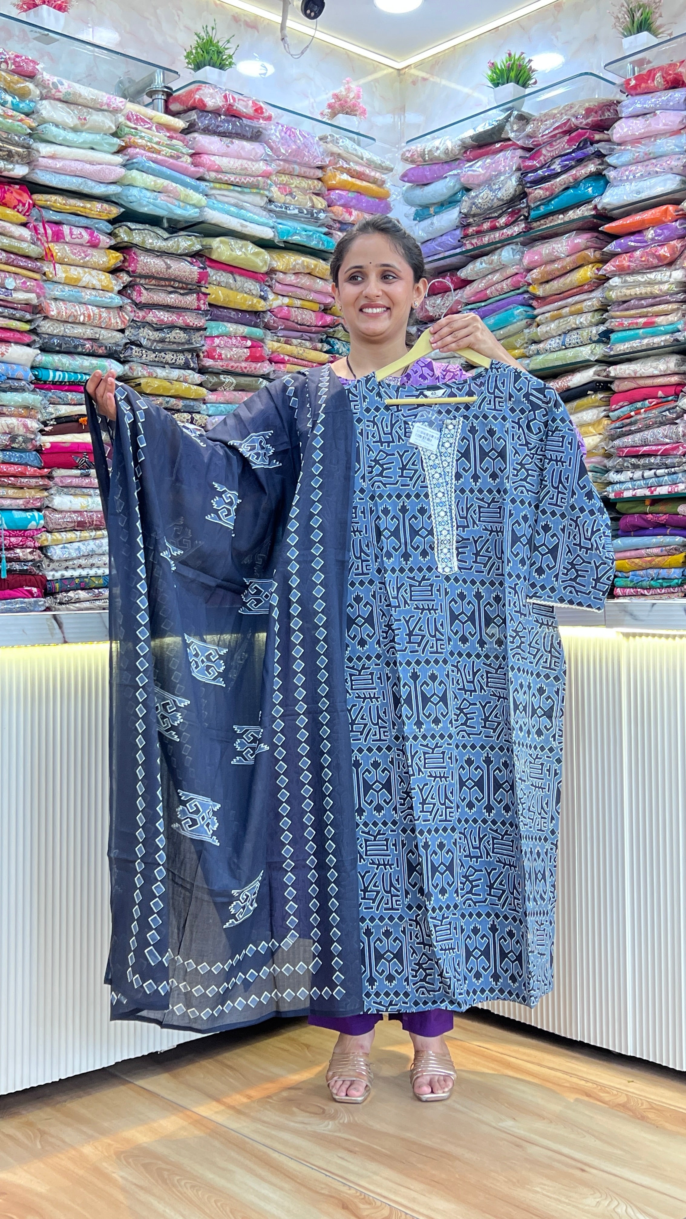 Designer cotton suit ( gj 8667 )
