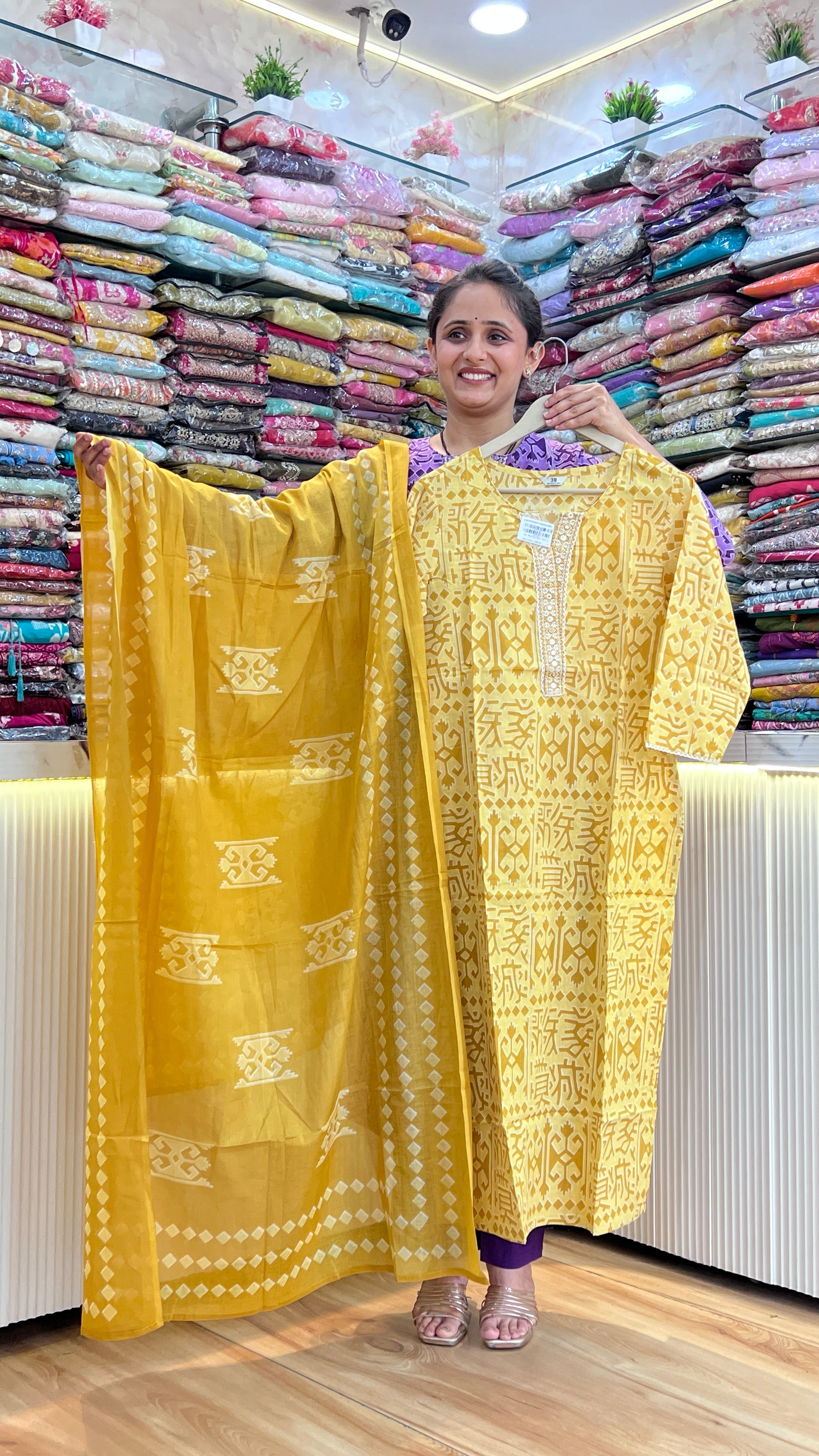 Designer cotton suit ( gj 8667 )