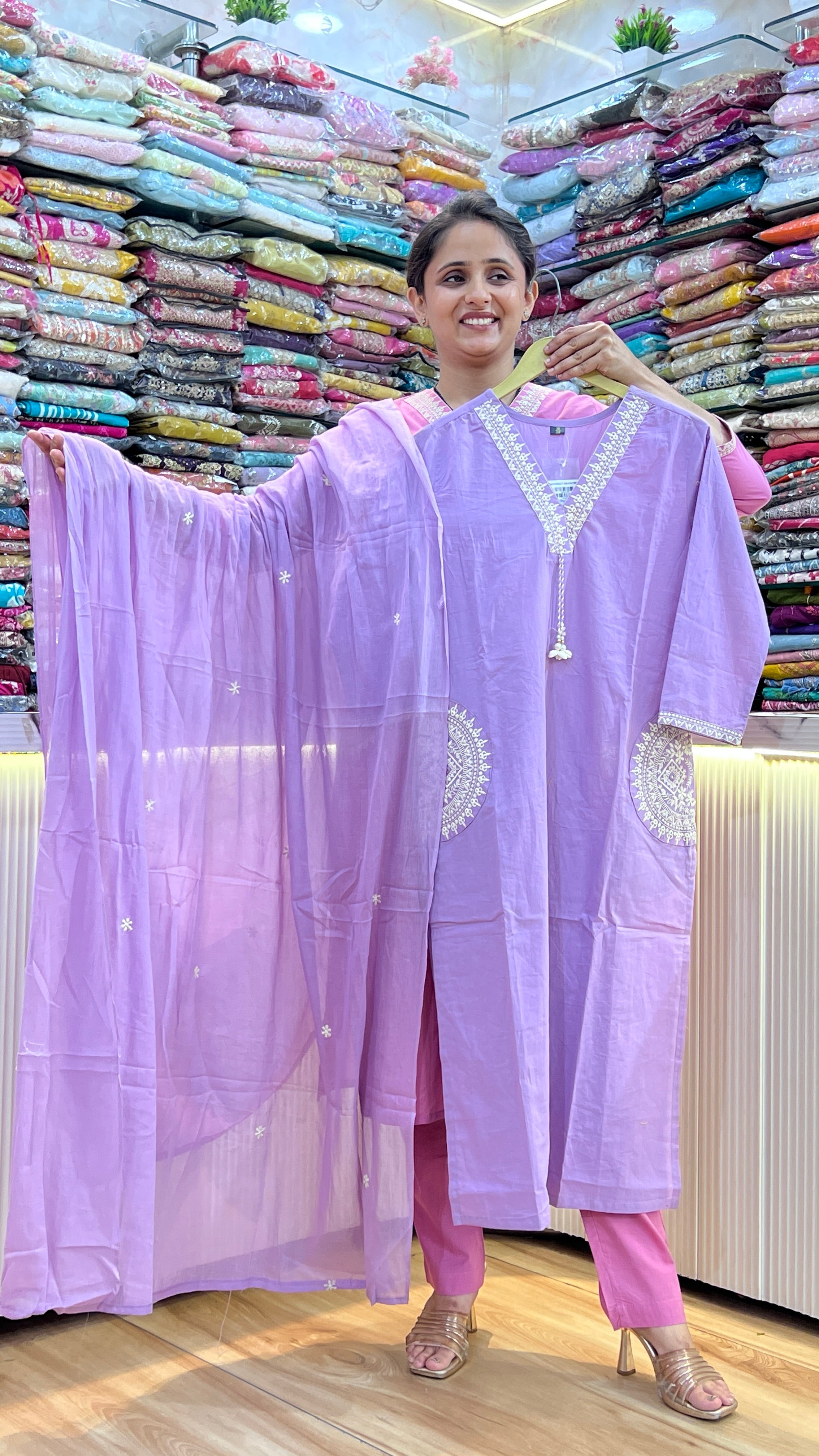 Designer cotton suit ( gj 9767 )