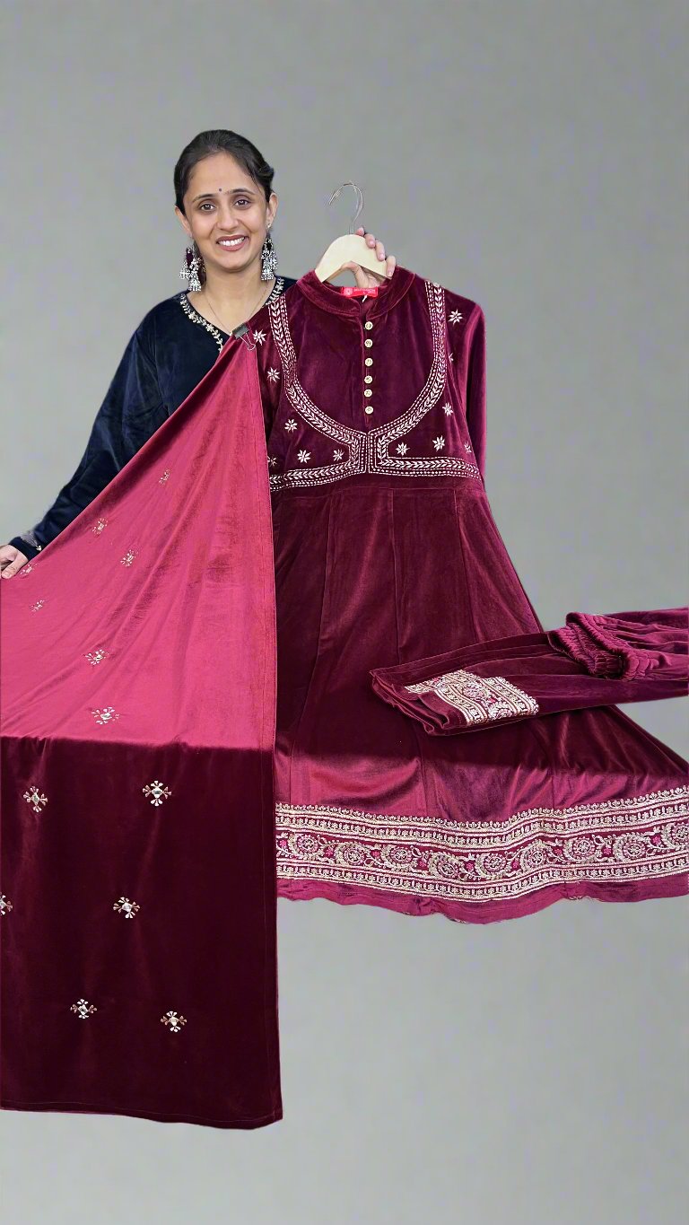 a line jacket style velvet suit