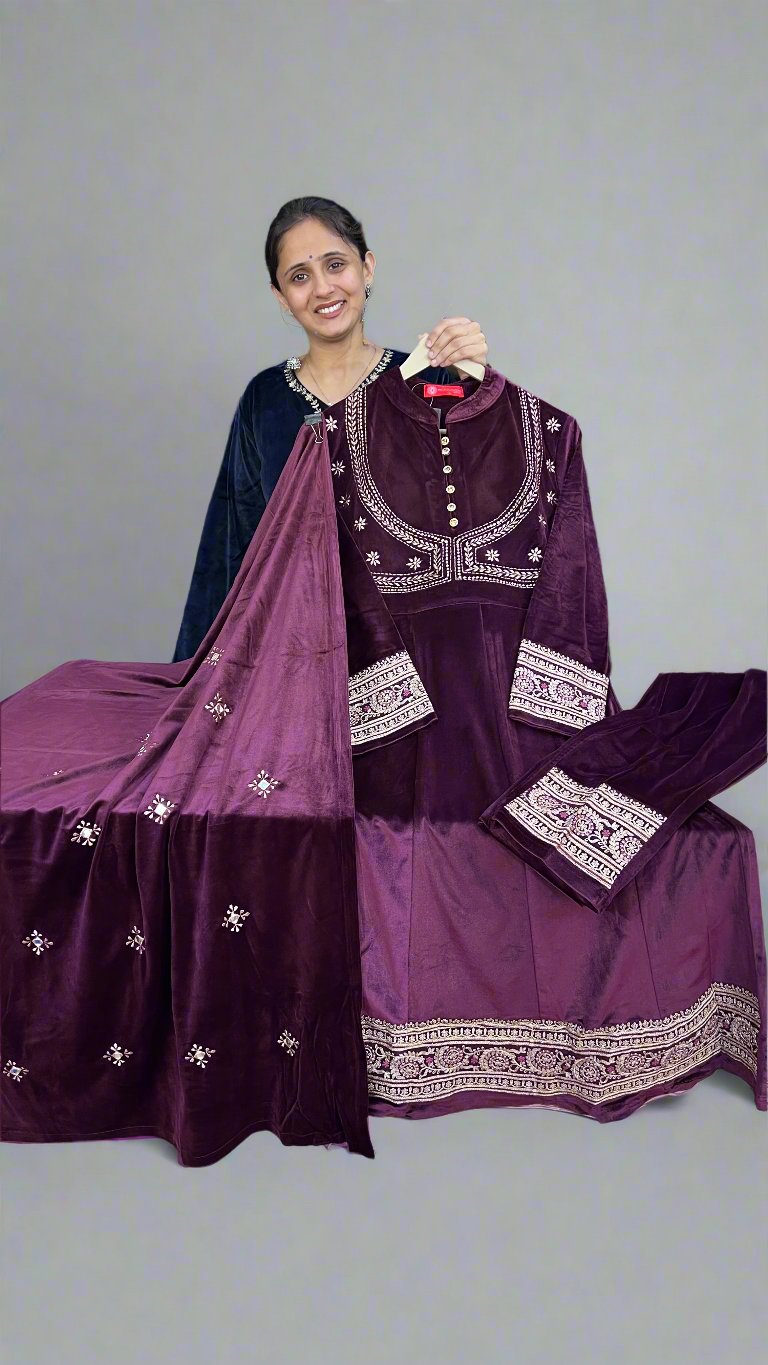 a line jacket style velvet suit