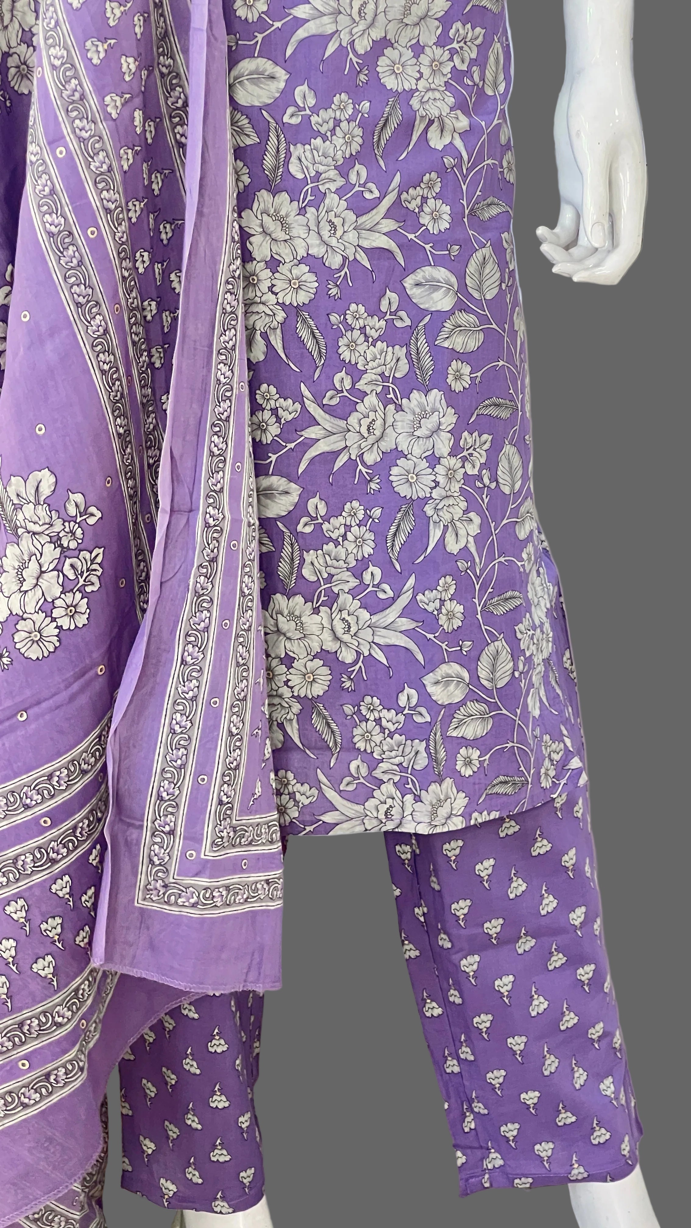 Printed cotton suit ( gj 7267 )