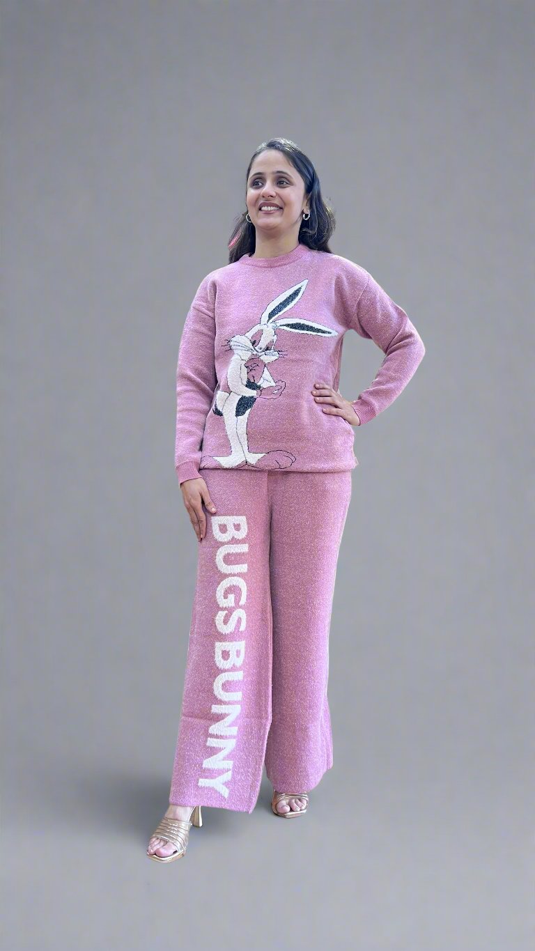 bugsbunny angora wool cord set
