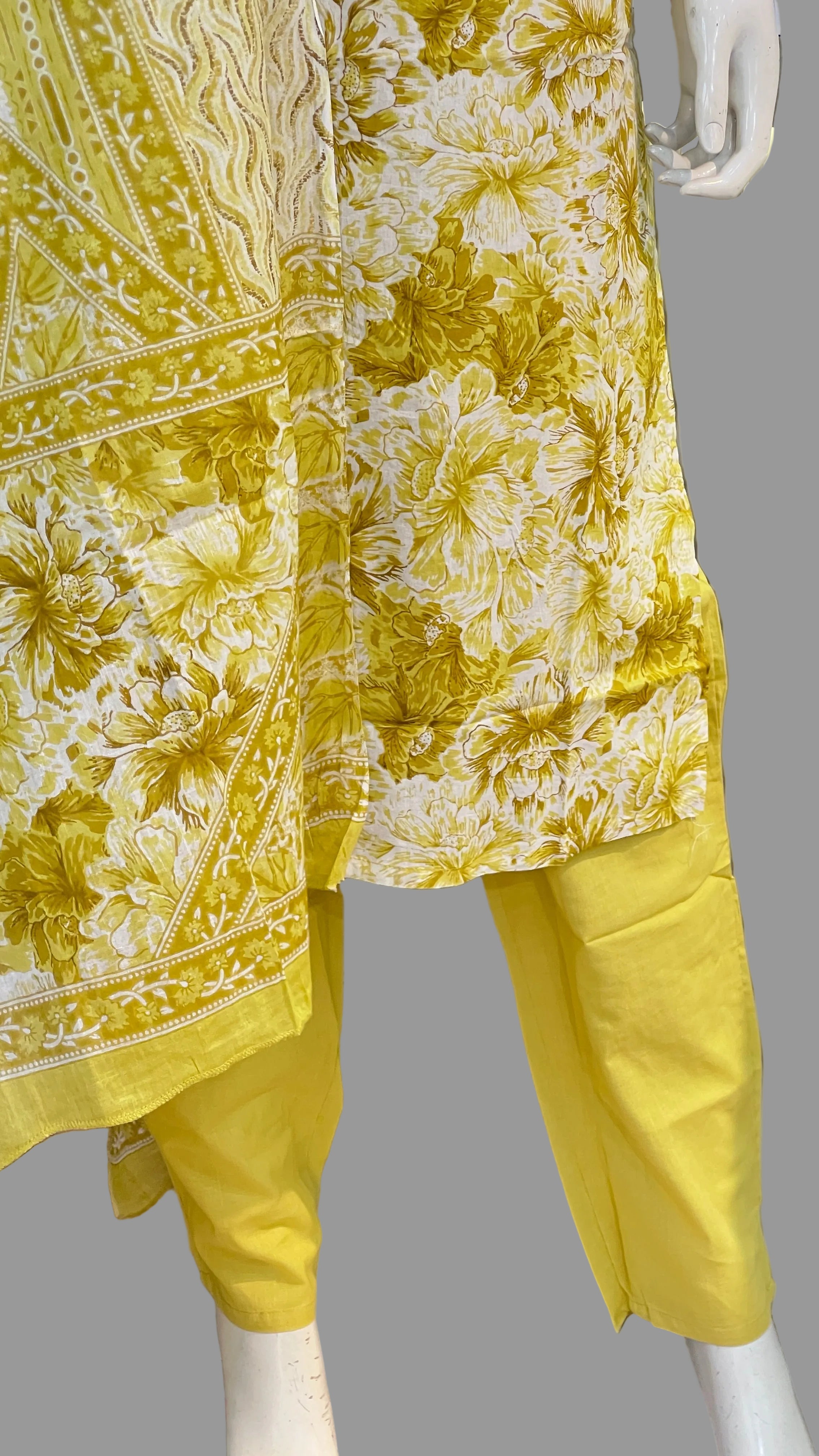 v-neck cotton printed suit ( gj 7167 )