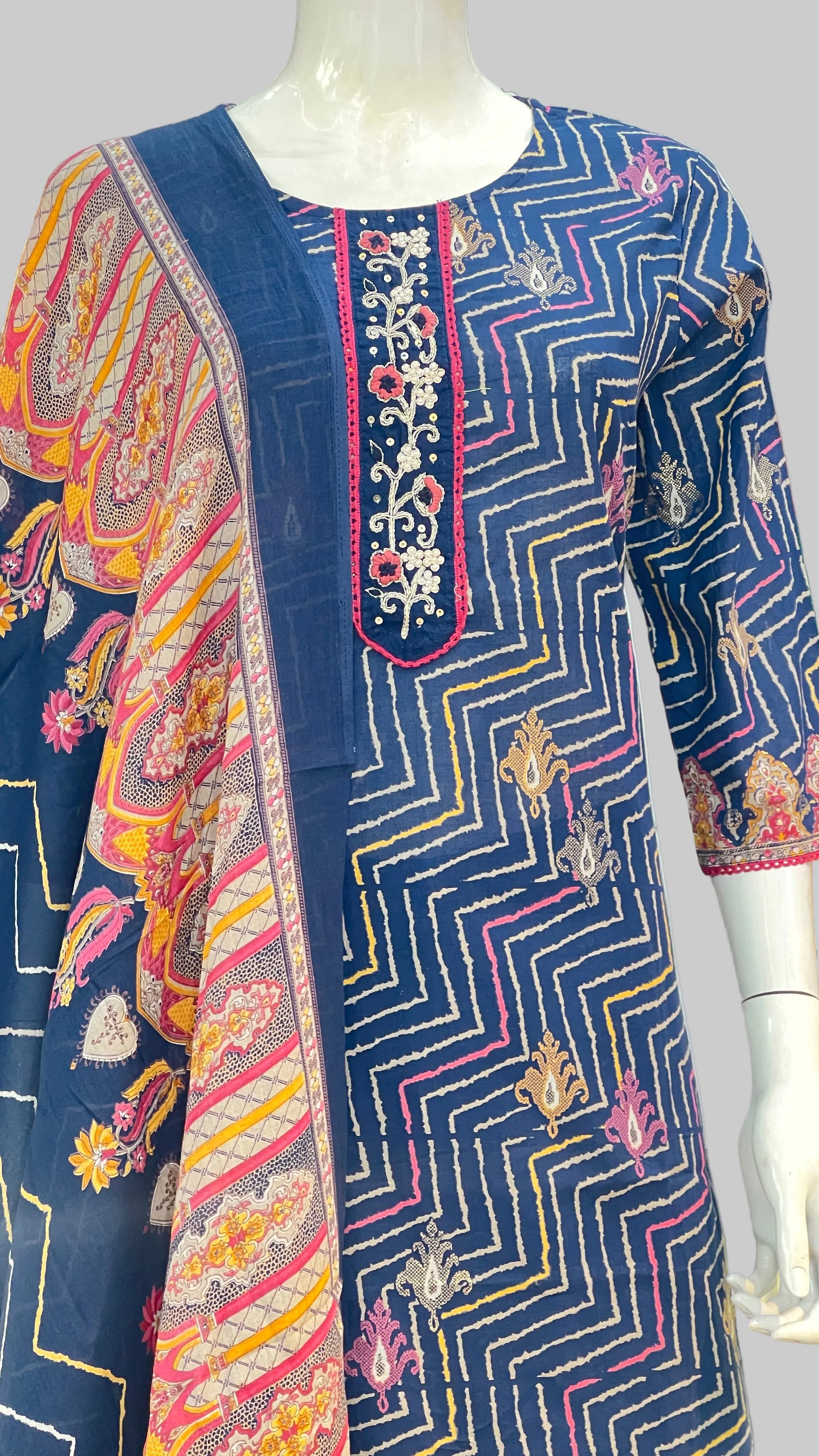 Designer cotton suit ( gj 7567 )