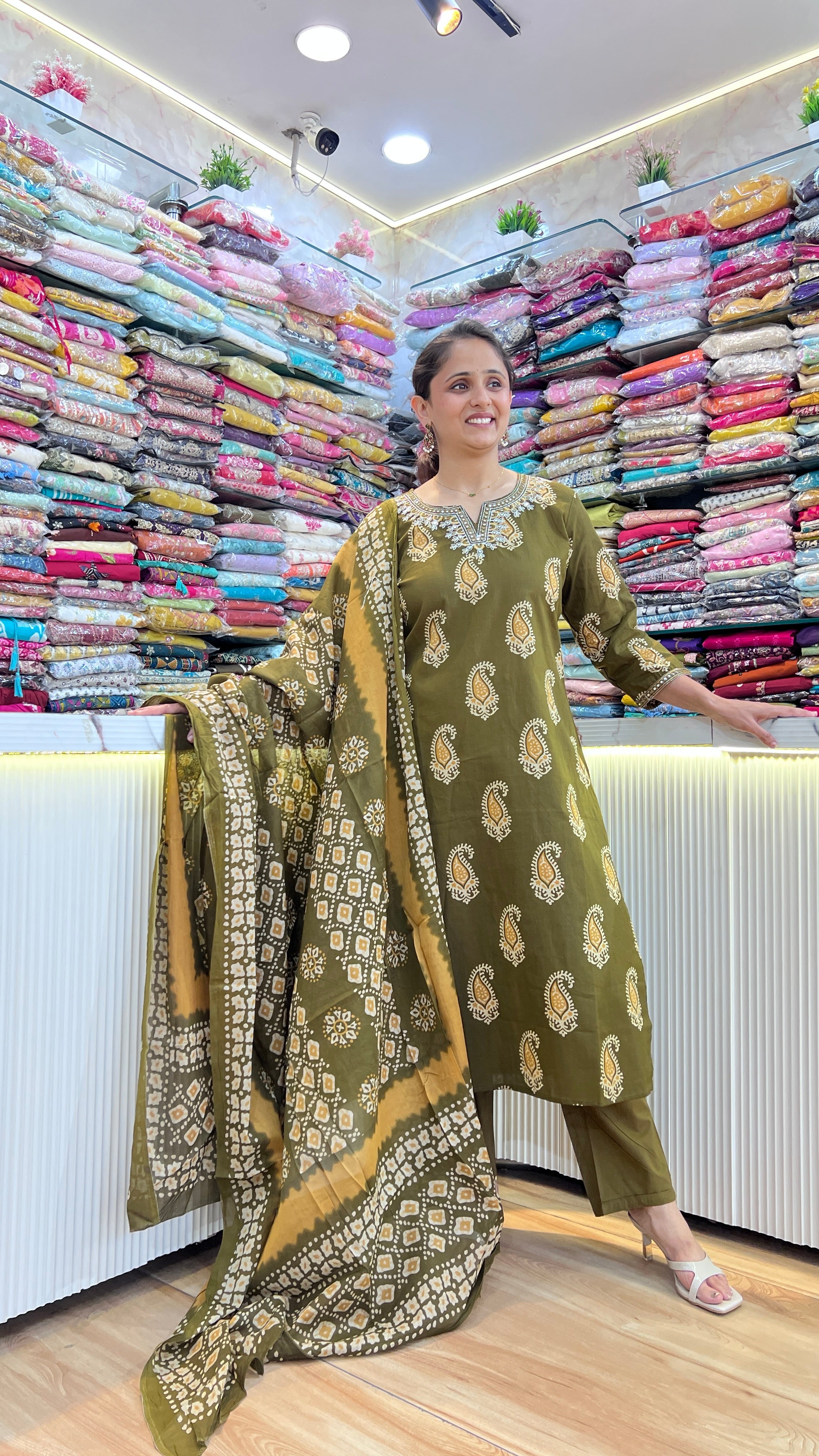 Premium cotton suit ( gj 8367 )