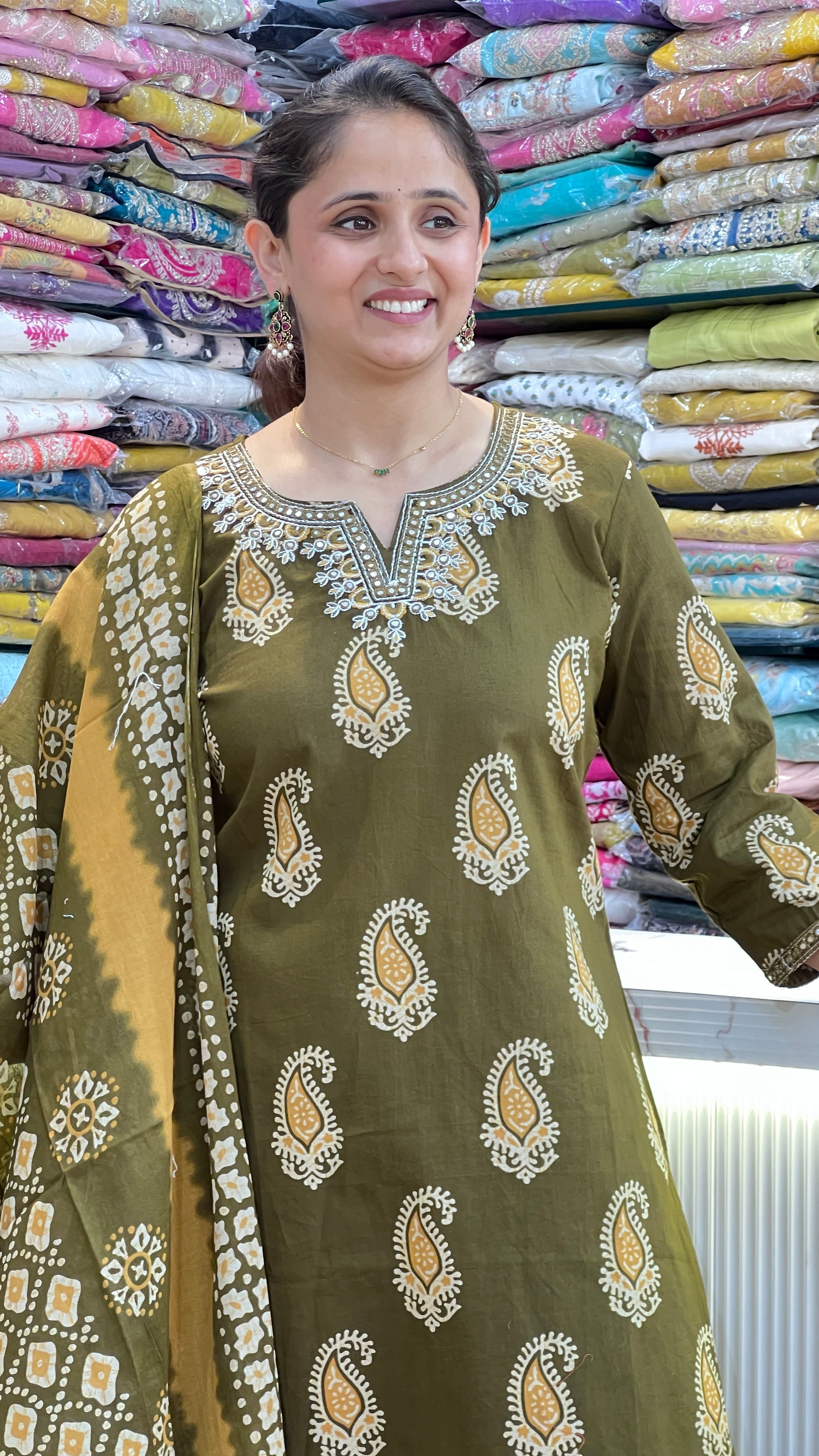 Premium cotton suit ( gj 8367 )