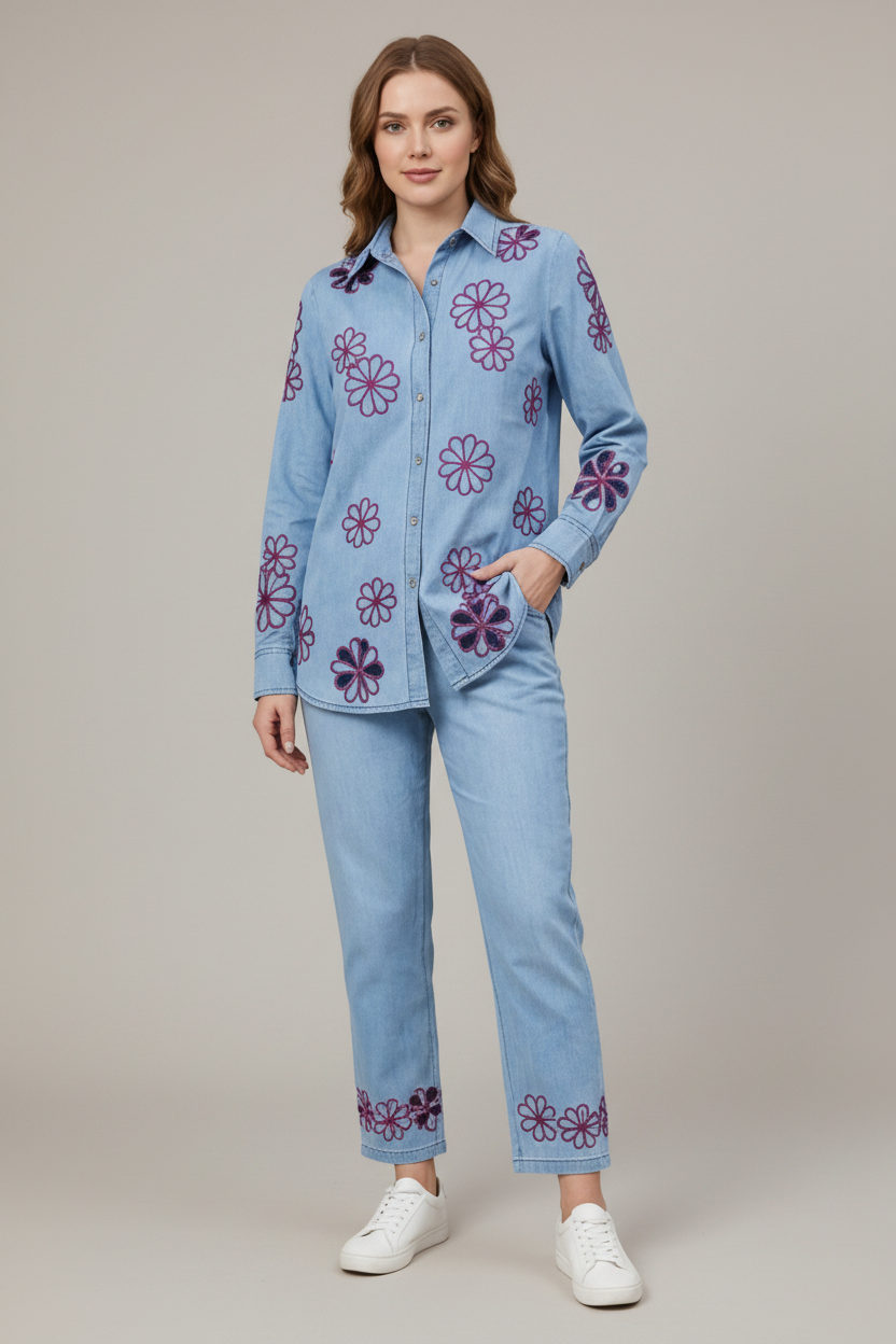 Denim cord set ( sy dr 567 )