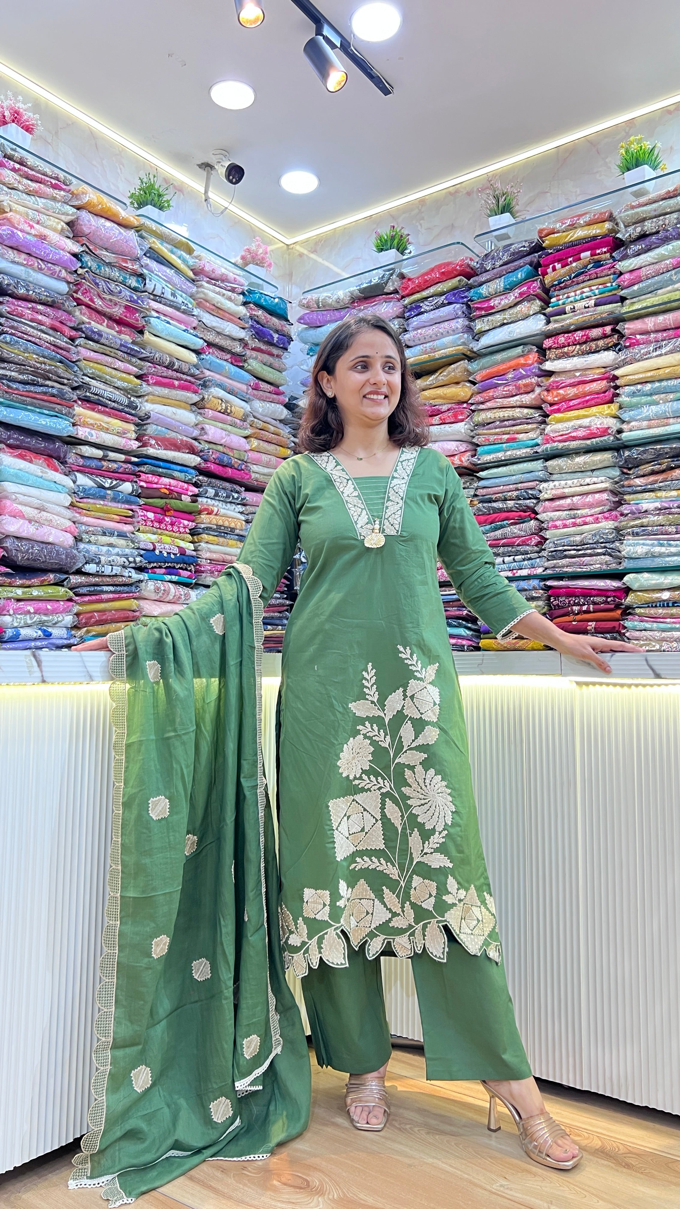 Cotton designer suit ( tls 15967 )