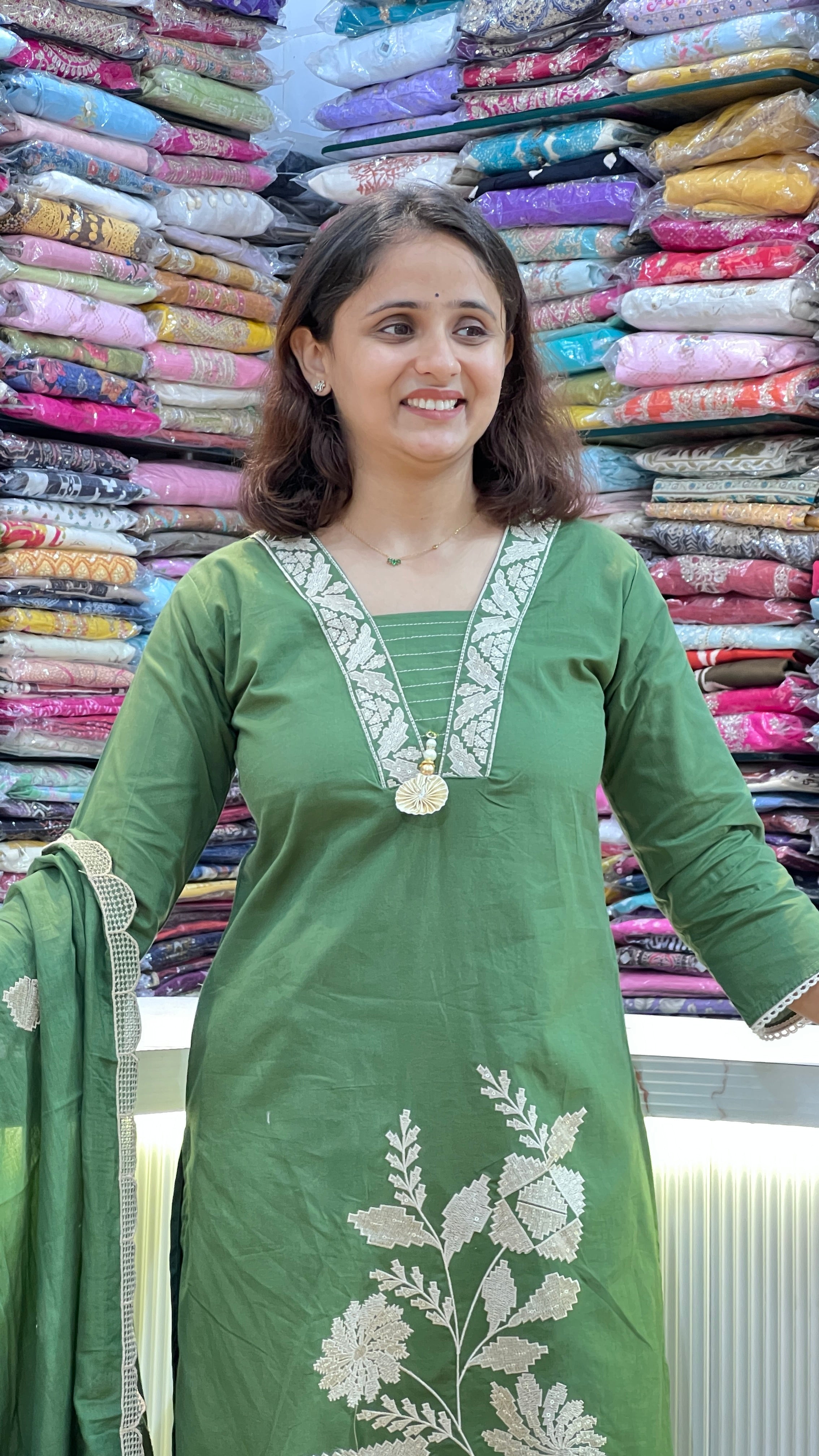 Cotton designer suit ( tls 15967 )