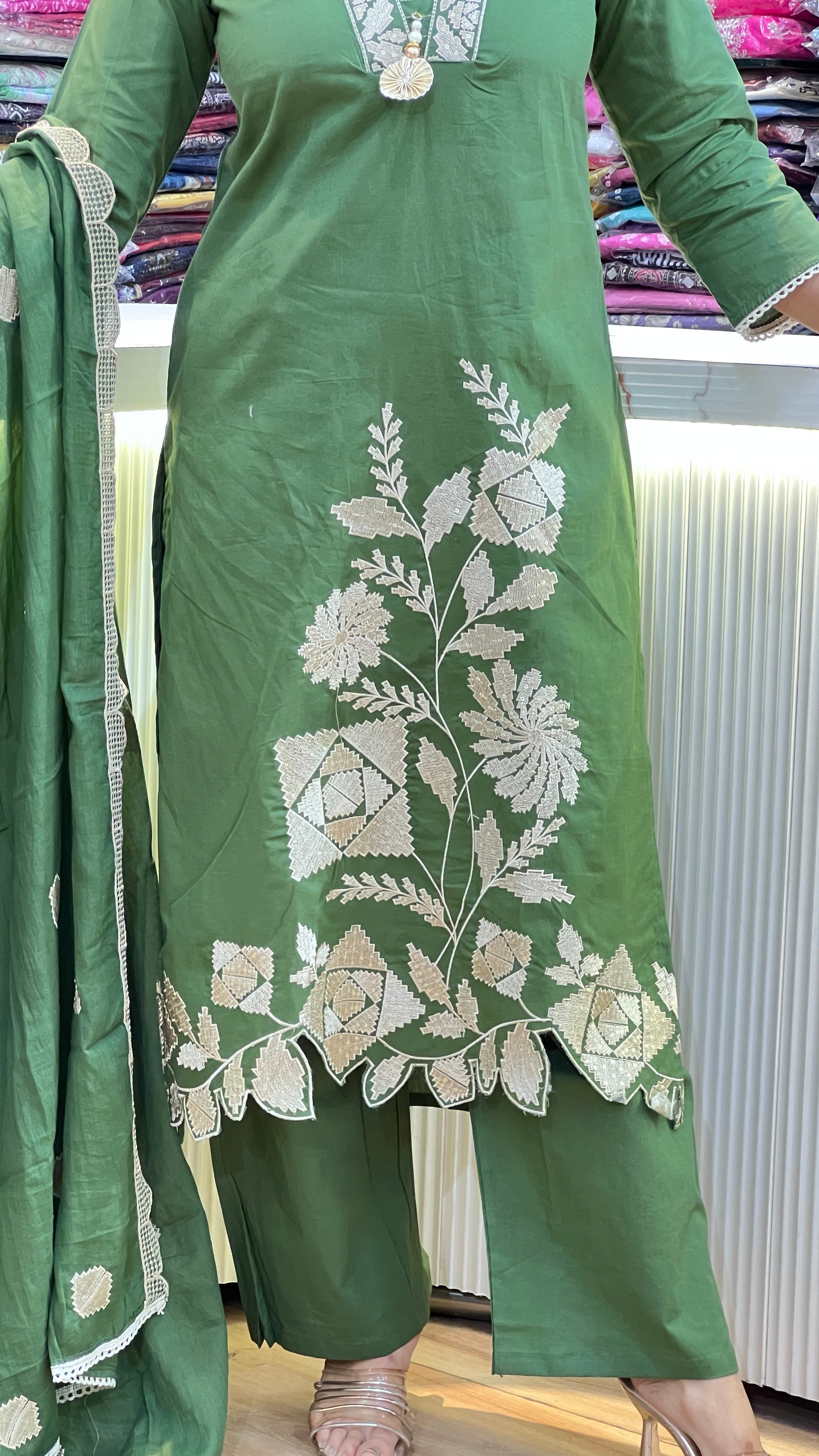 Cotton designer suit ( tls 15967 )